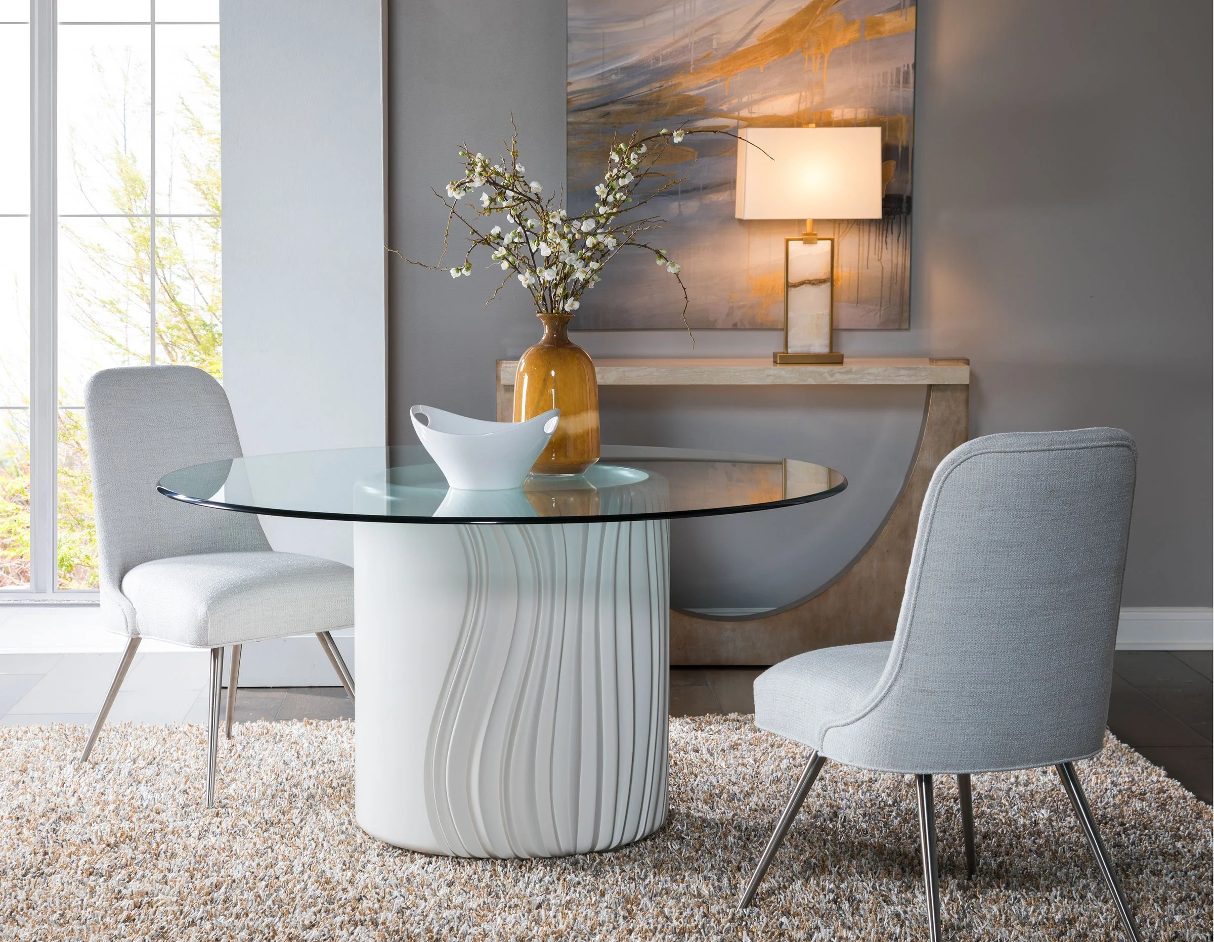 Signature Designs Volante 60 Inch Round Dining Table - Image 2