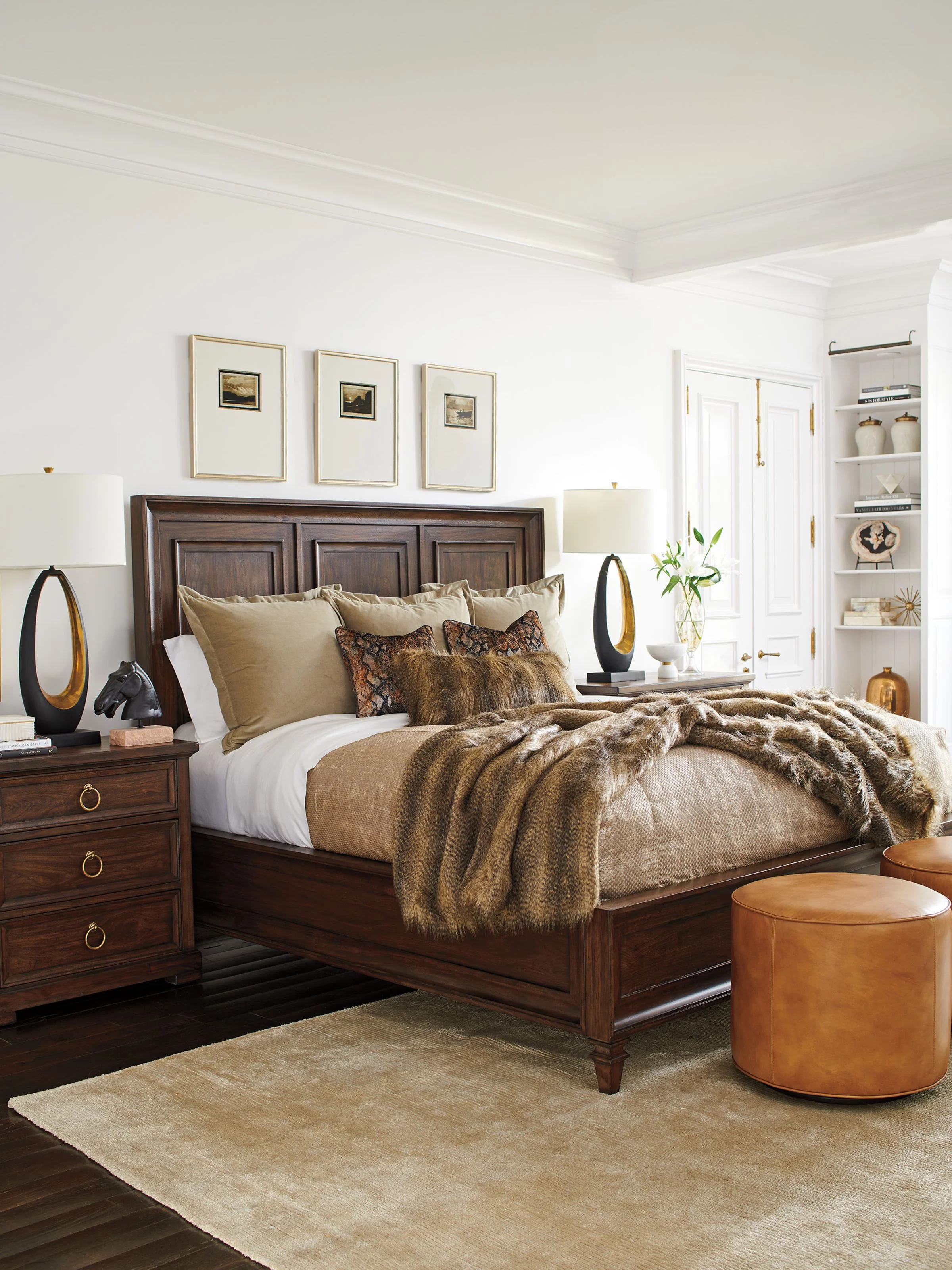 Silverado Walnut Creek Wood Panel Bed King - Image 4