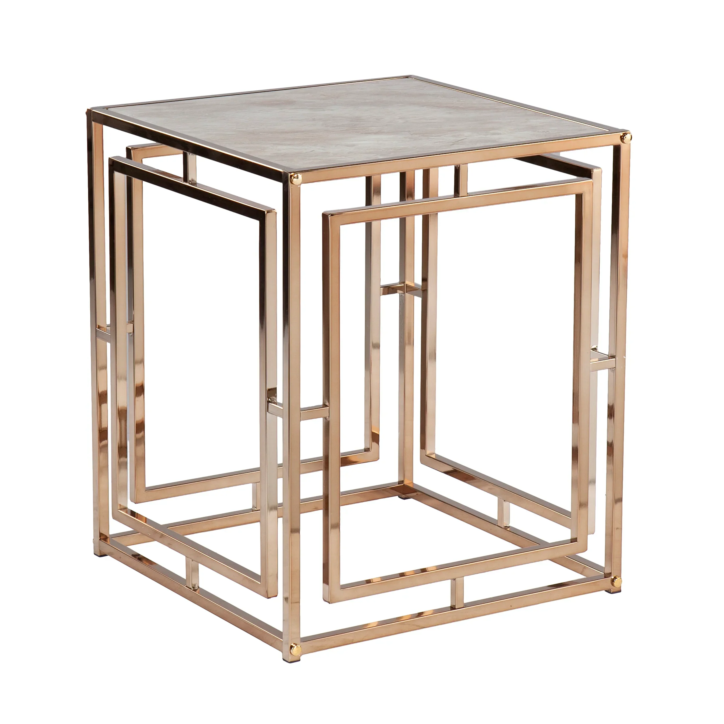 Simondley Faux Marble End Table - Image 4