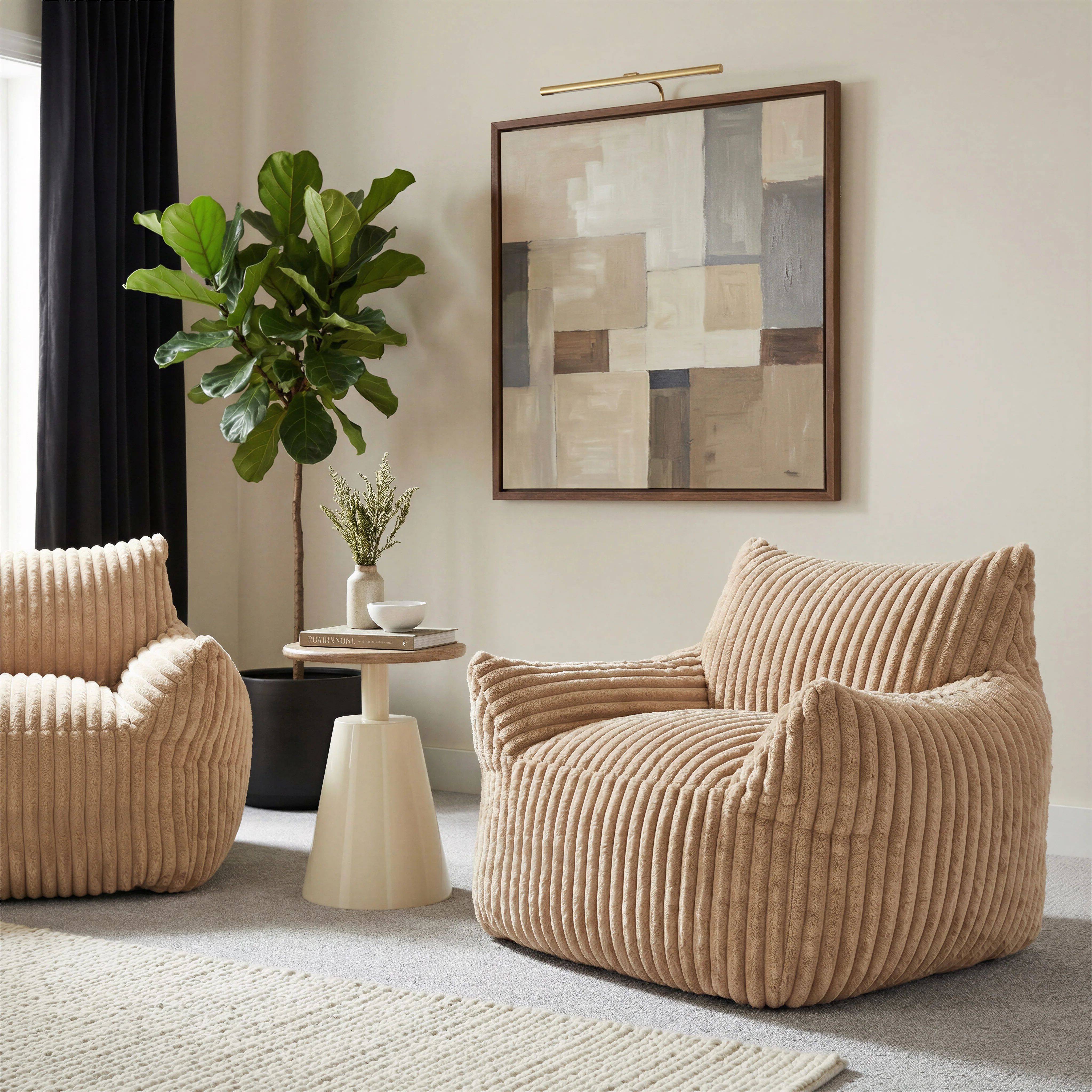 Sira Side Table Natural & Ivory - Image 7
