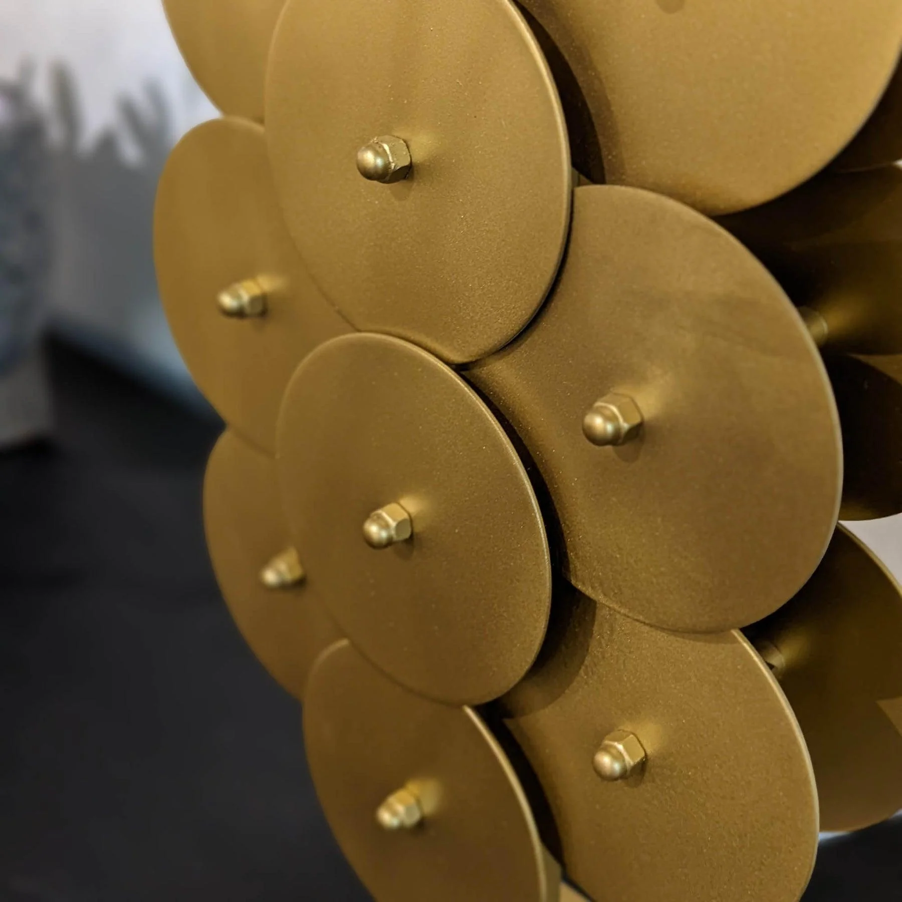 Skye Brass Disc Lamp - Image 4