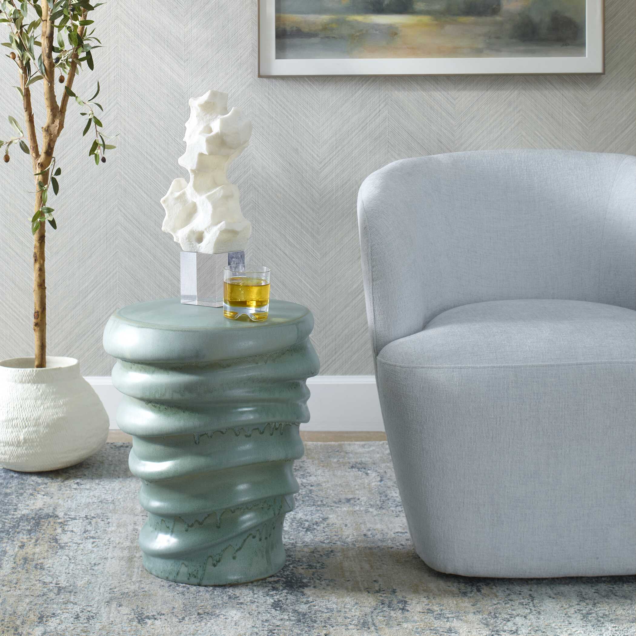 Skye Modern Garden Stool - Image 2