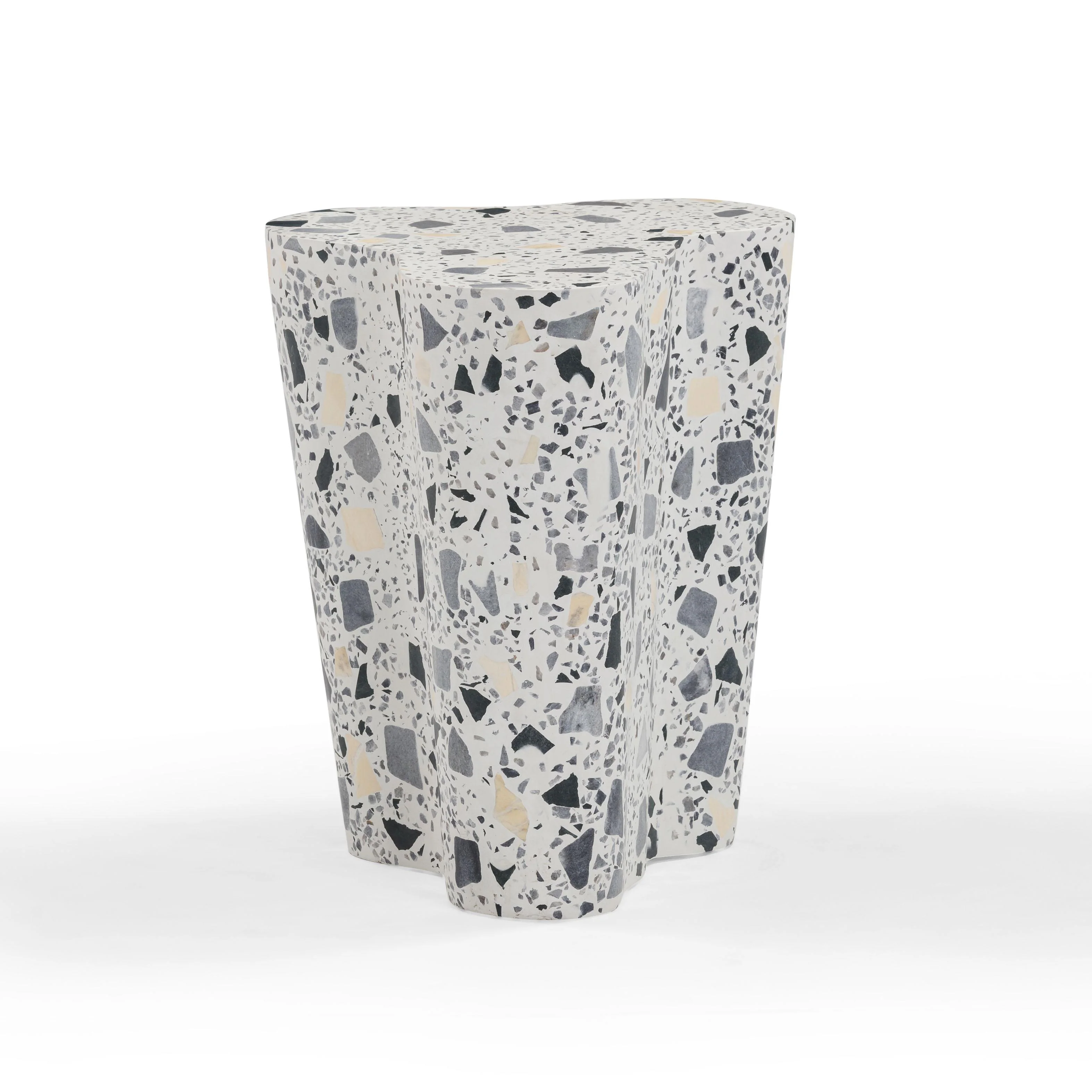 Slab Faux Terrazzo Indoor/Outdoor Side Table - Image 9
