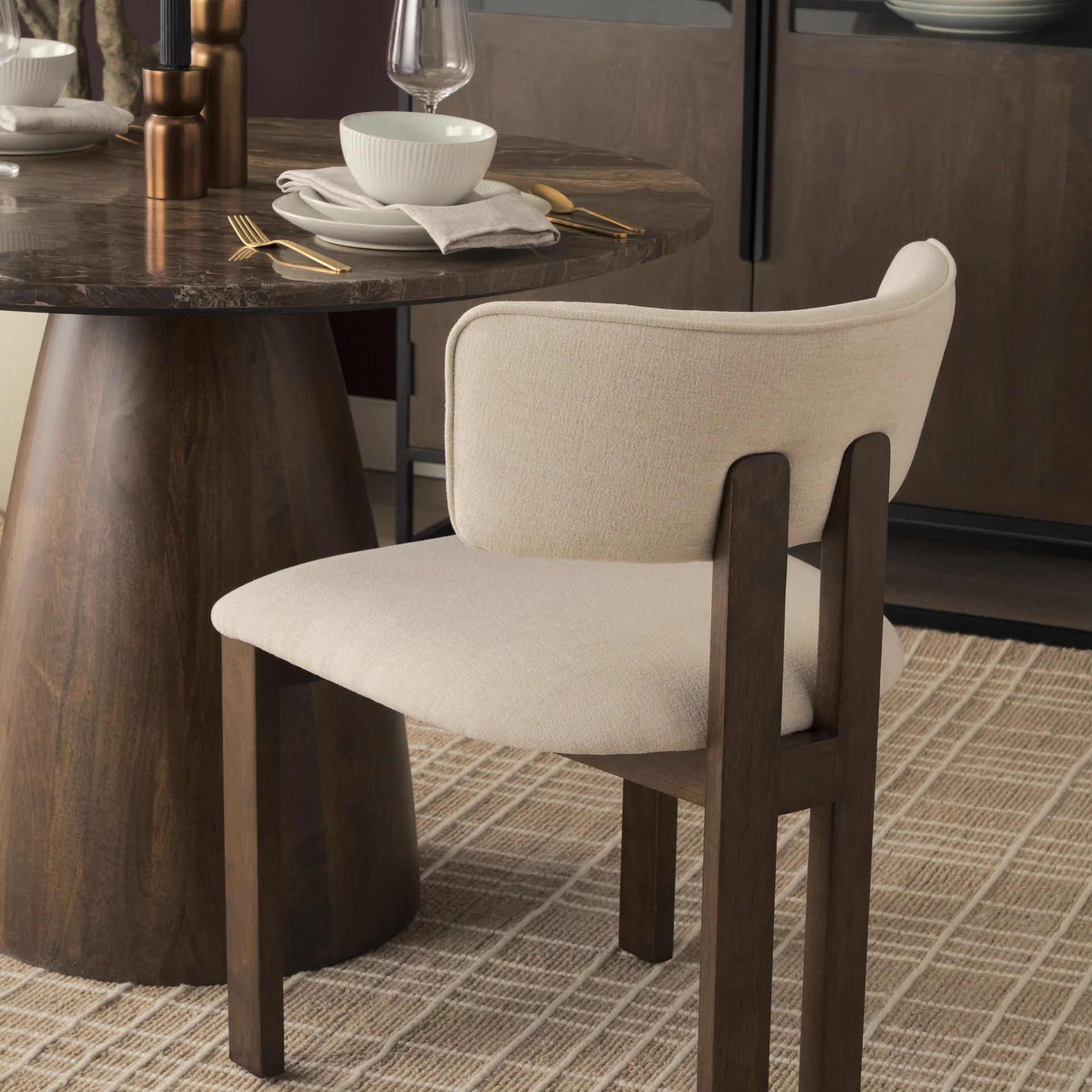 Soho Curve Tripod Dining Chair - Image 2