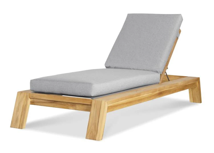 Solera Poolside Teak Reclining Chaise Lounge - Image 6