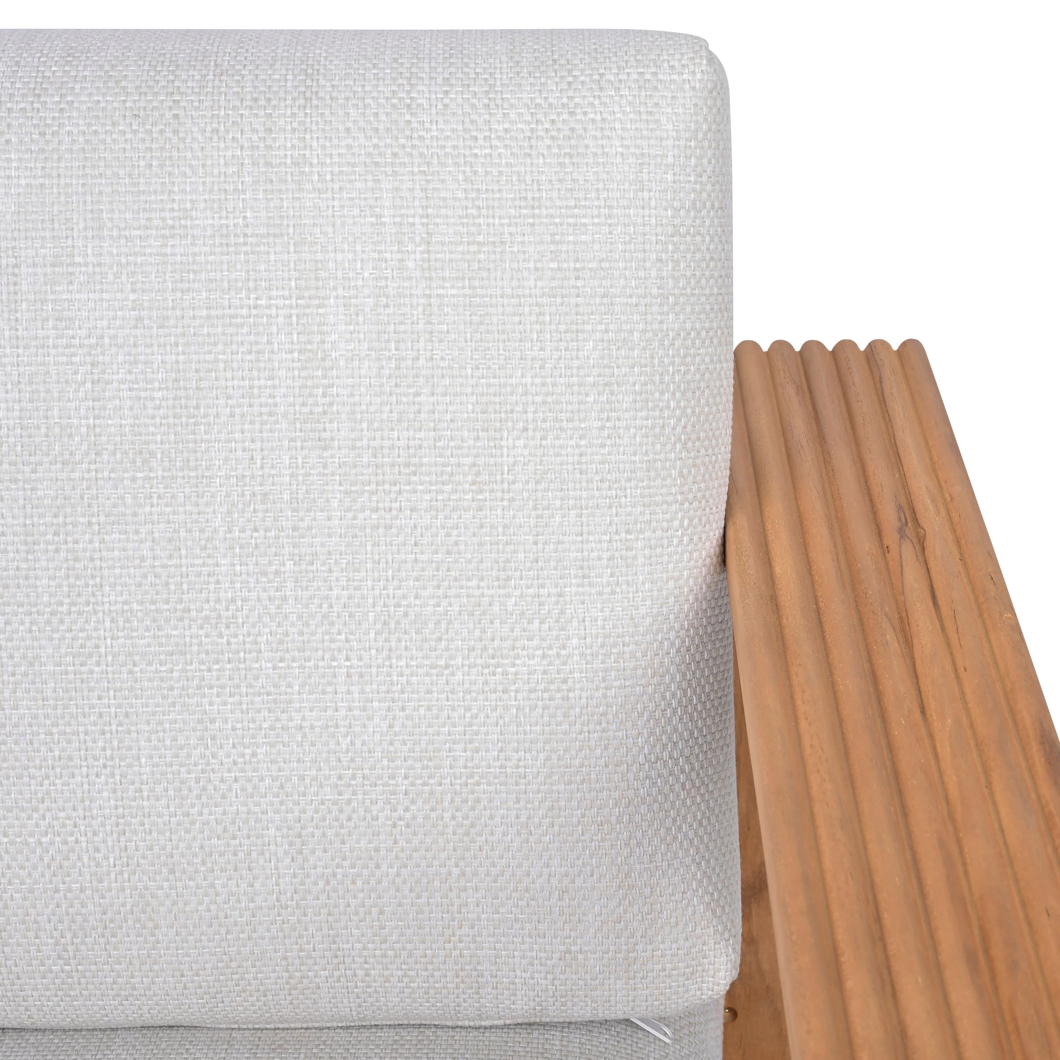 St Lucia Teakwood Swivel Chair - Image 3