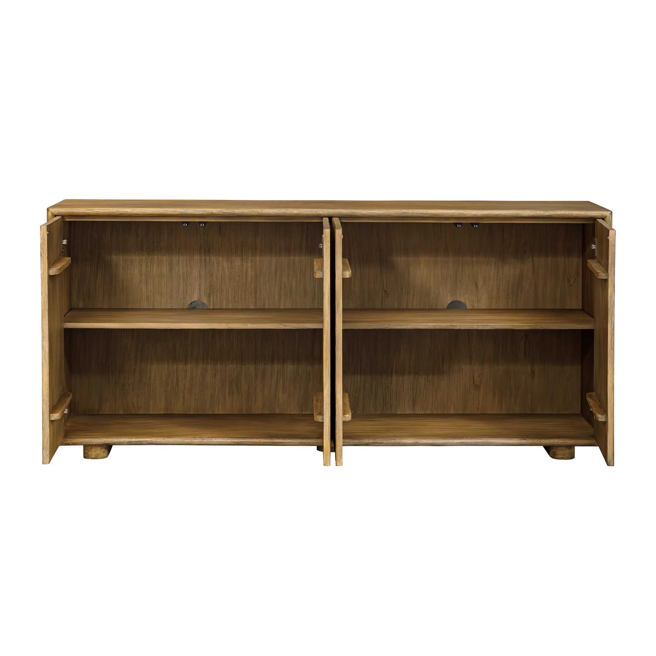 Stevenson Natural Wood 4 Door Cabinet - Image 6