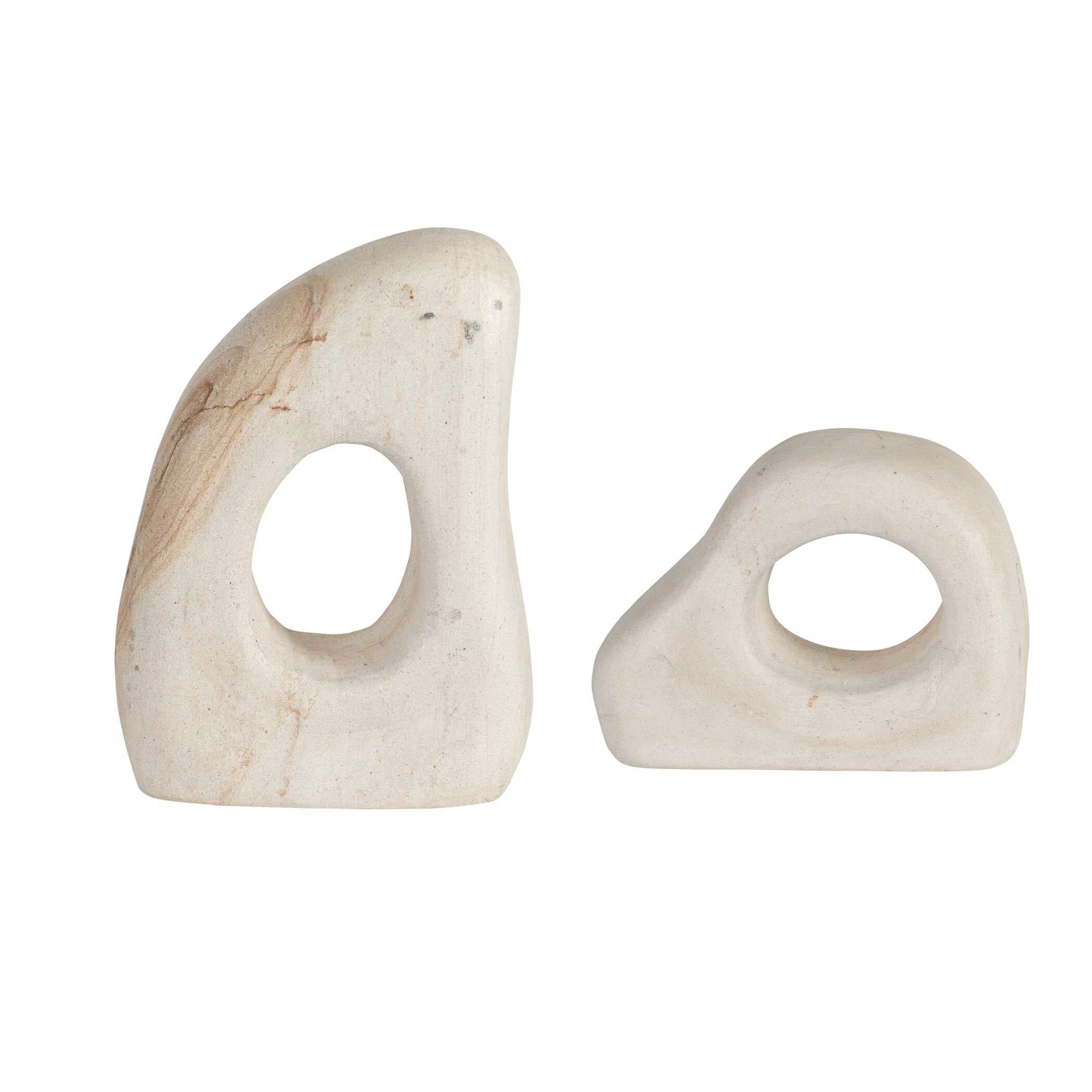 Stone Flow Outdoor Sculptures - Set of 2 - Image 7