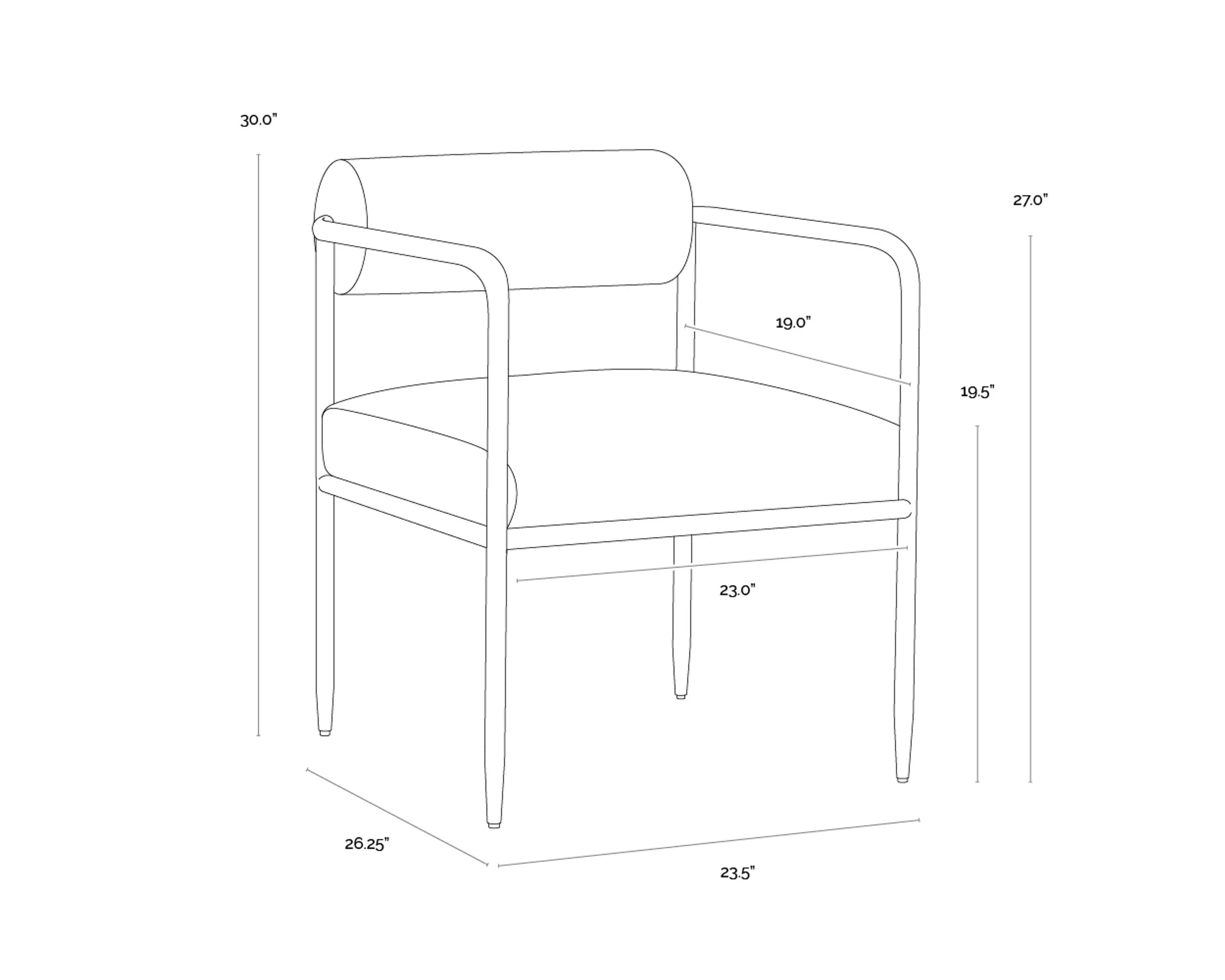 Ajani Dining Armchair - Image 18