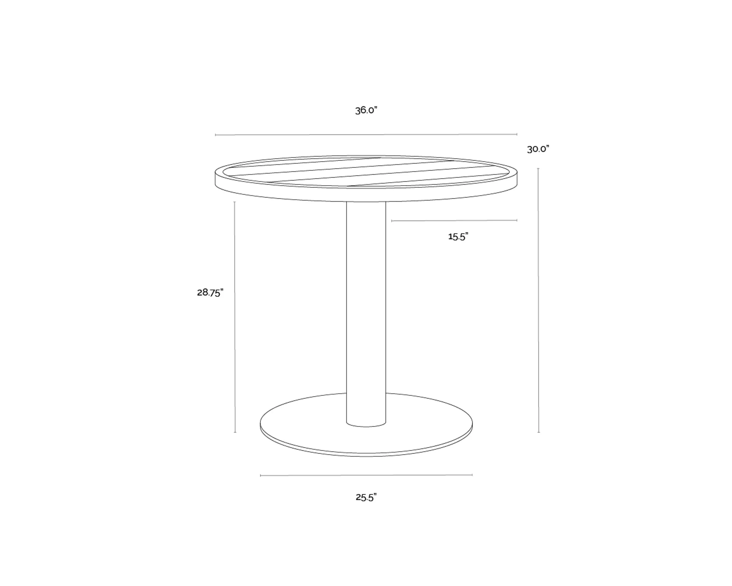 Merano Bistro Table - Image 4