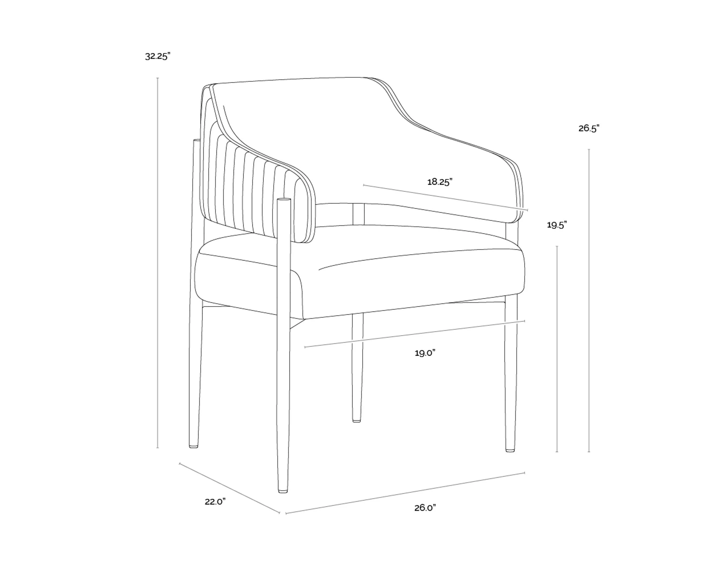 Tova Dining Armchair - Image 6