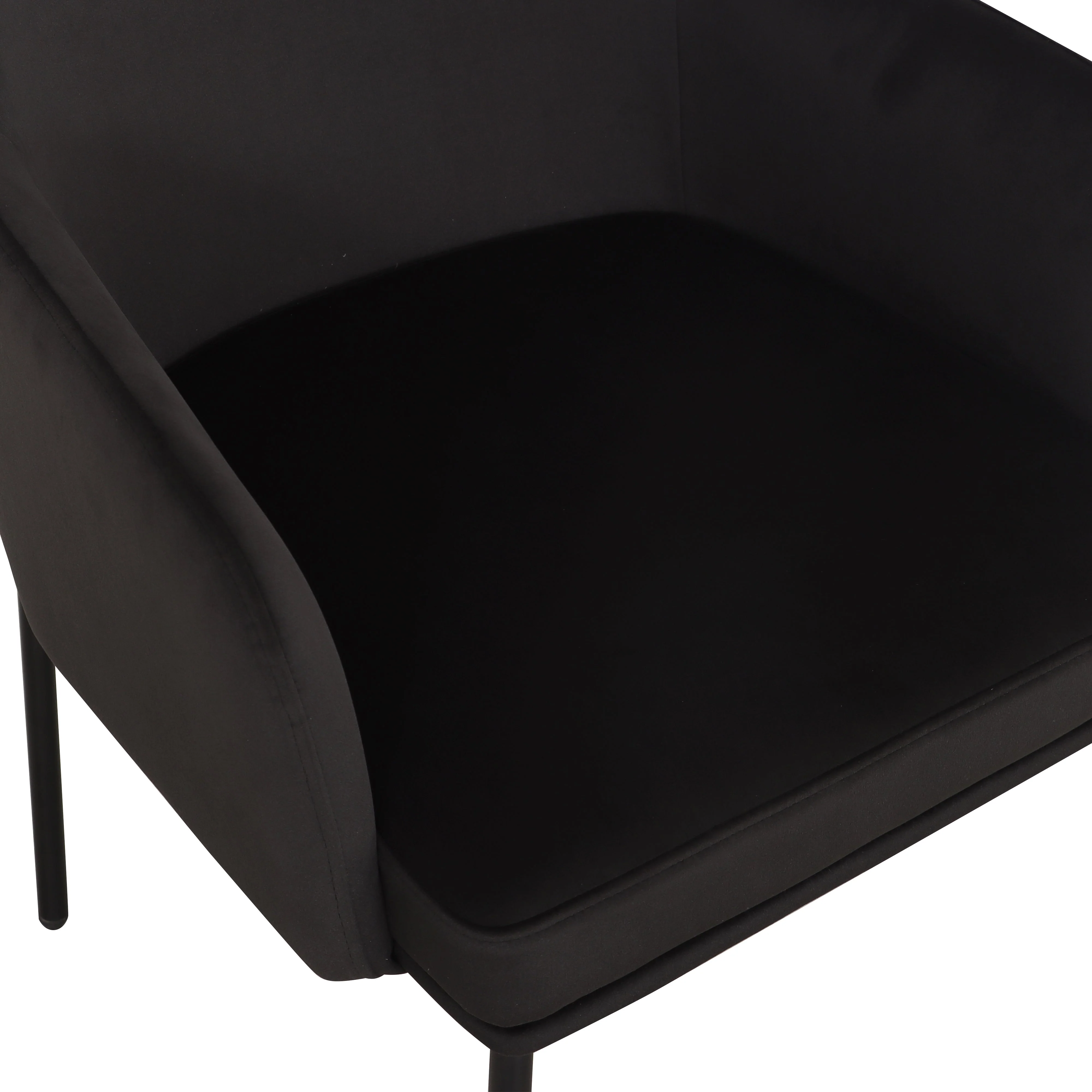 Sydney Performance Velvet Armchair - Set of 2 - Image 3