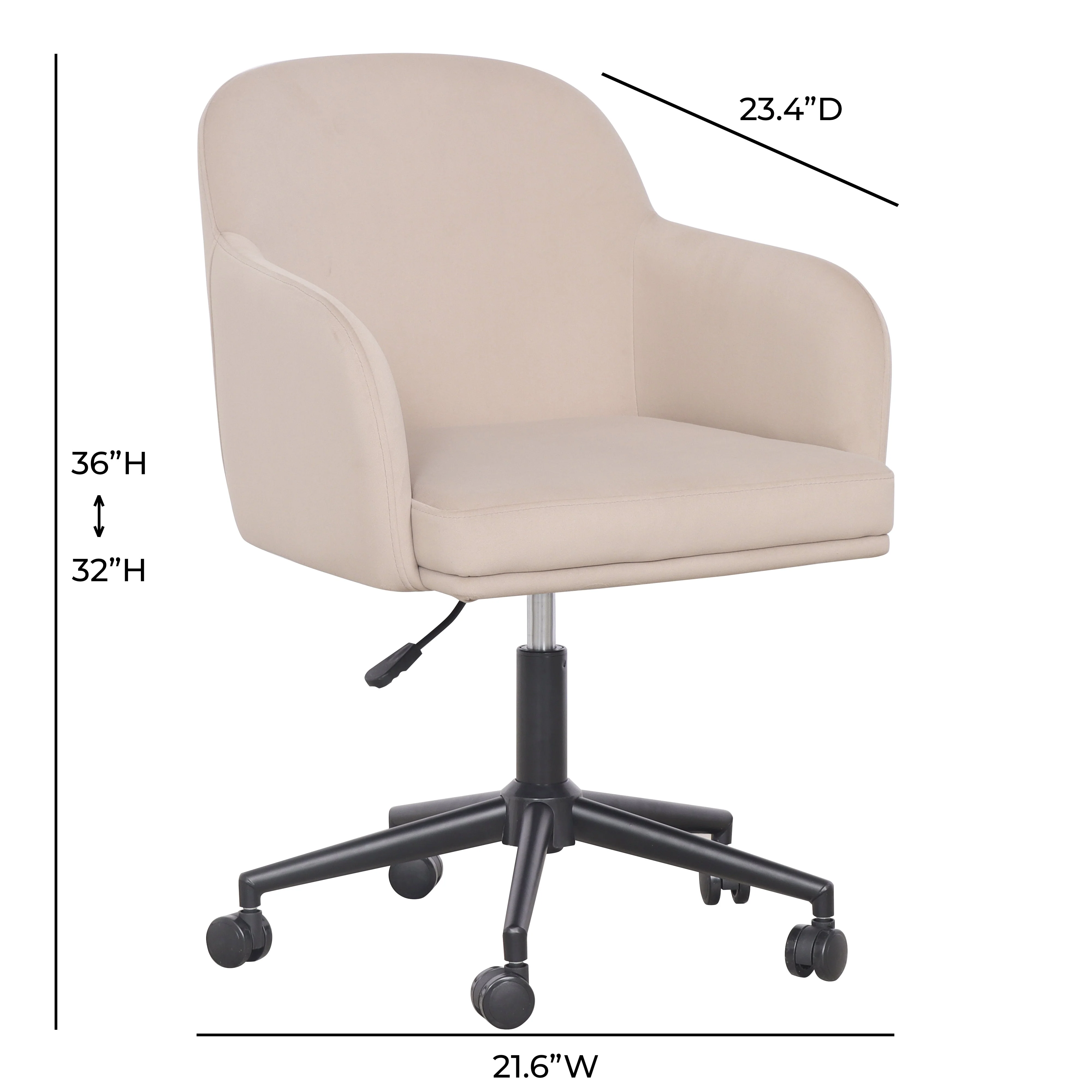 Sydney Performance Velvet Office Desk Chair - Image 10
