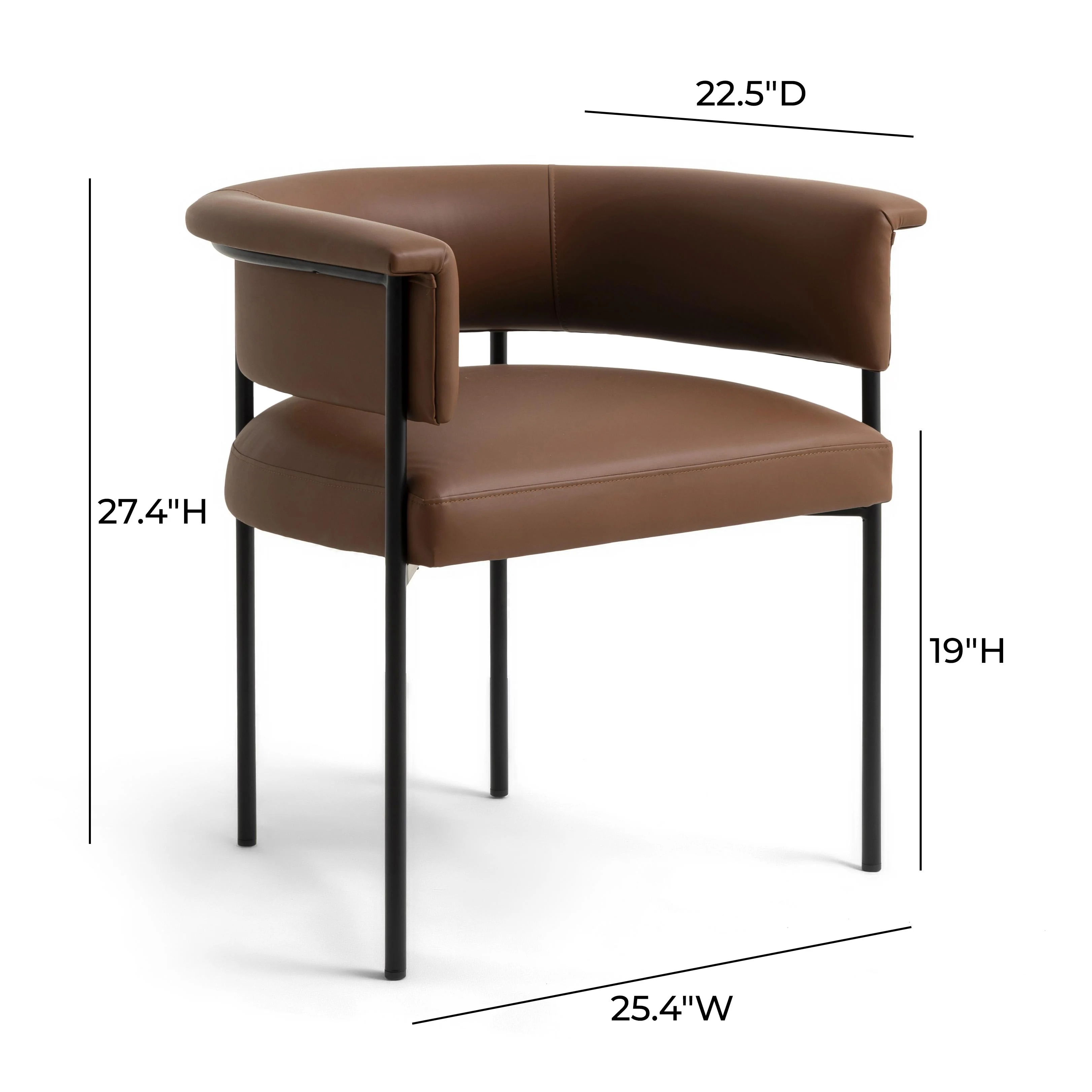Taylor Performance Vegan Leather Dining Chair - Image 12