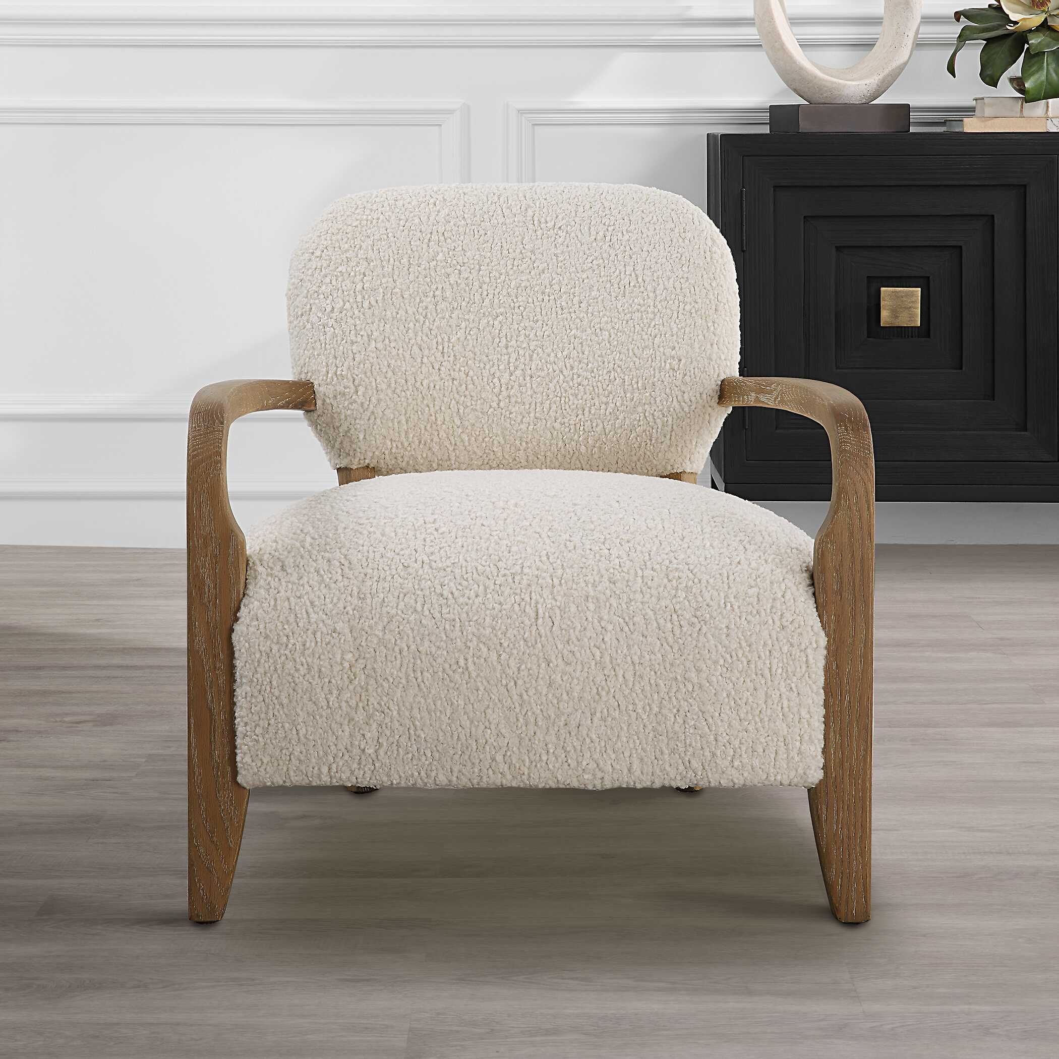 Telluride Natural Shearling Accent Chair - Image 3