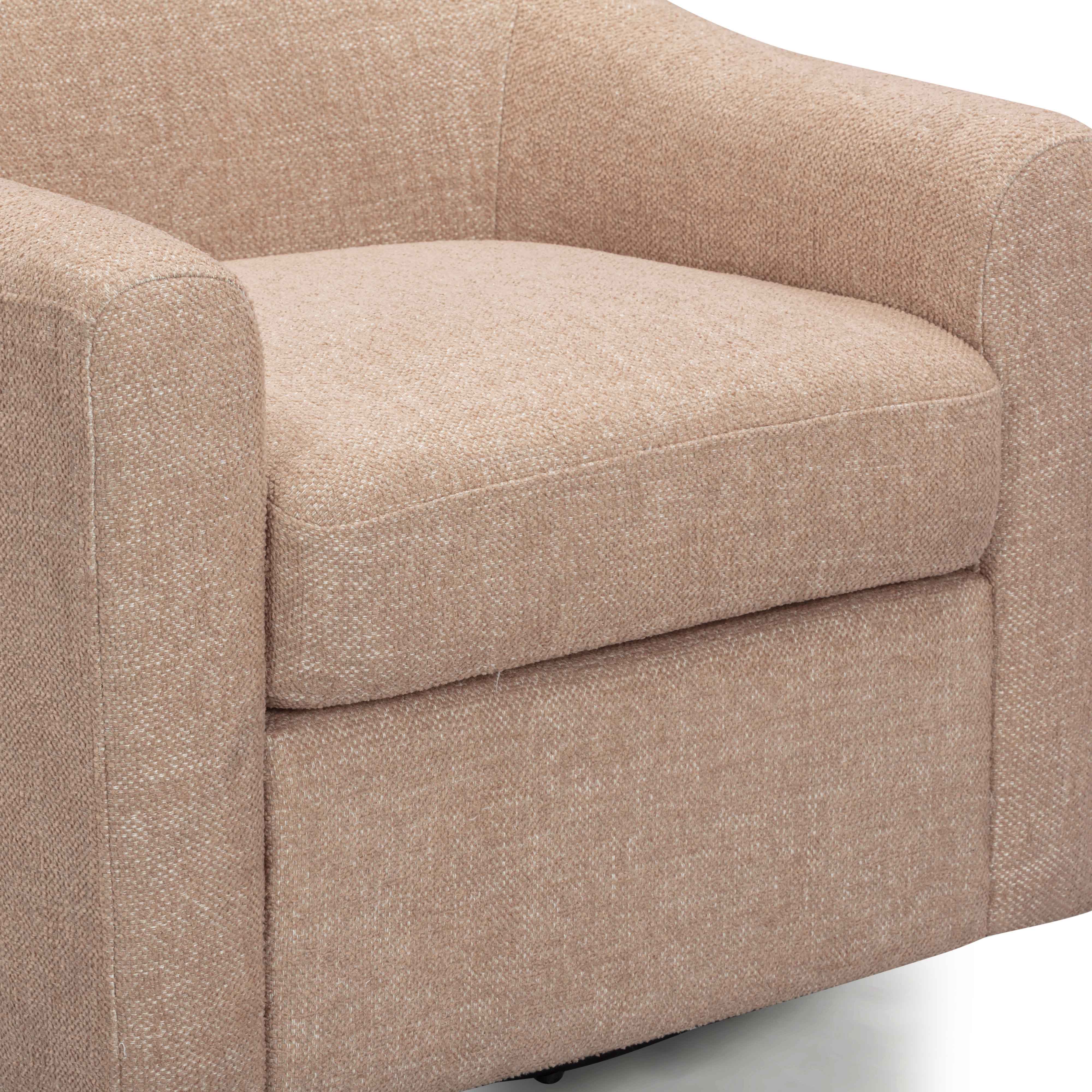 Thao Contract-Grade Basketweave Fabric Swivel Accent Chair - Image 12