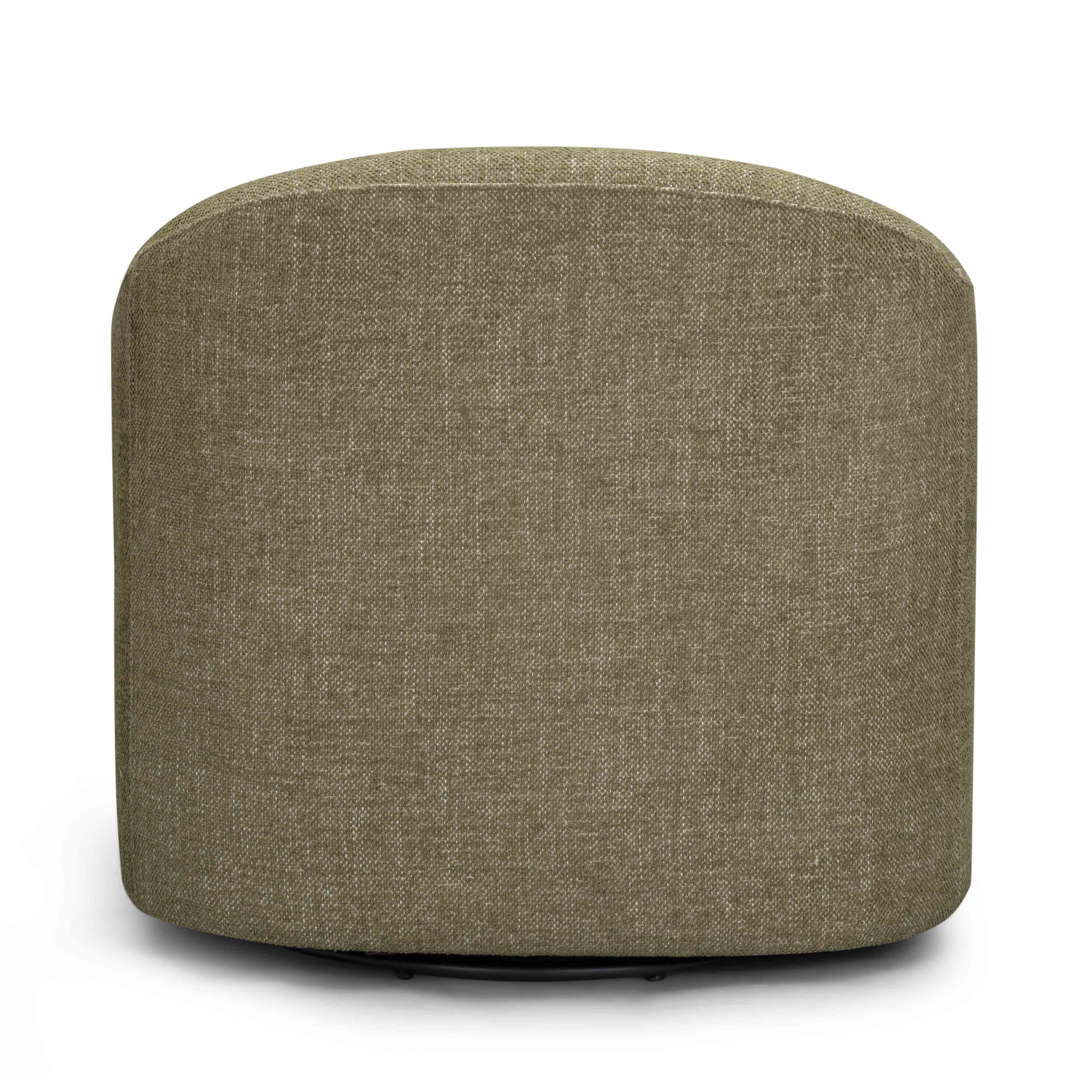 Thao Contract-Grade Basketweave Fabric Swivel Accent Chair - Image 17