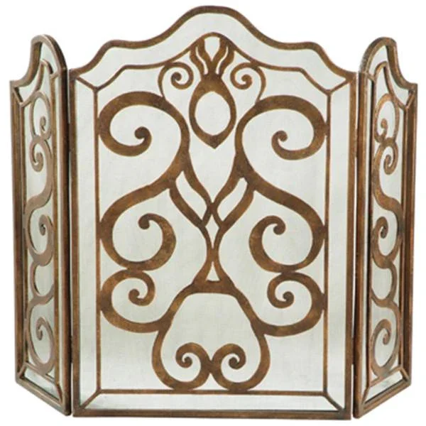Tiger Lily 3-Panel Fireplace Screen - Image 3