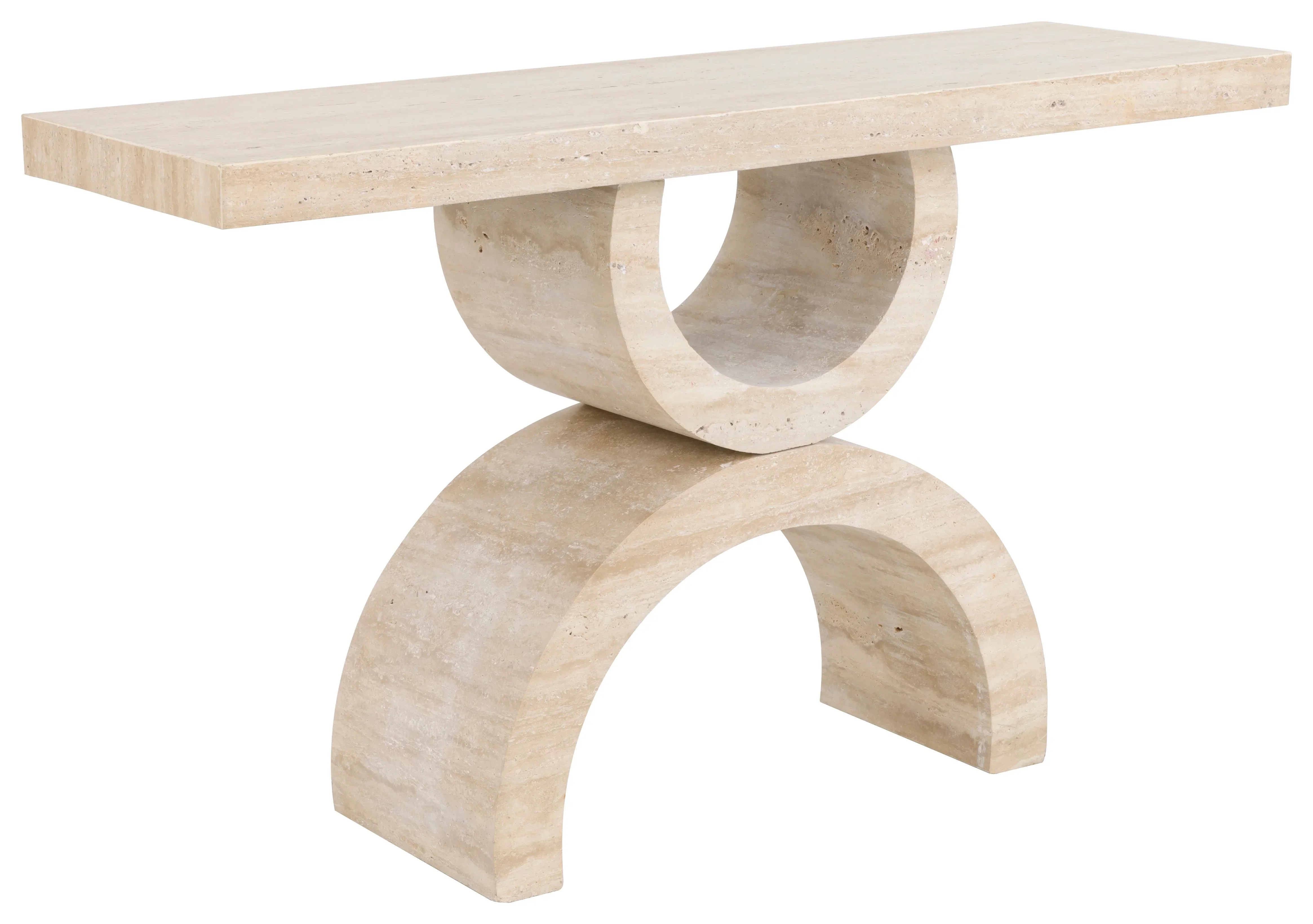 Tivoli Rectangular Travertine Console