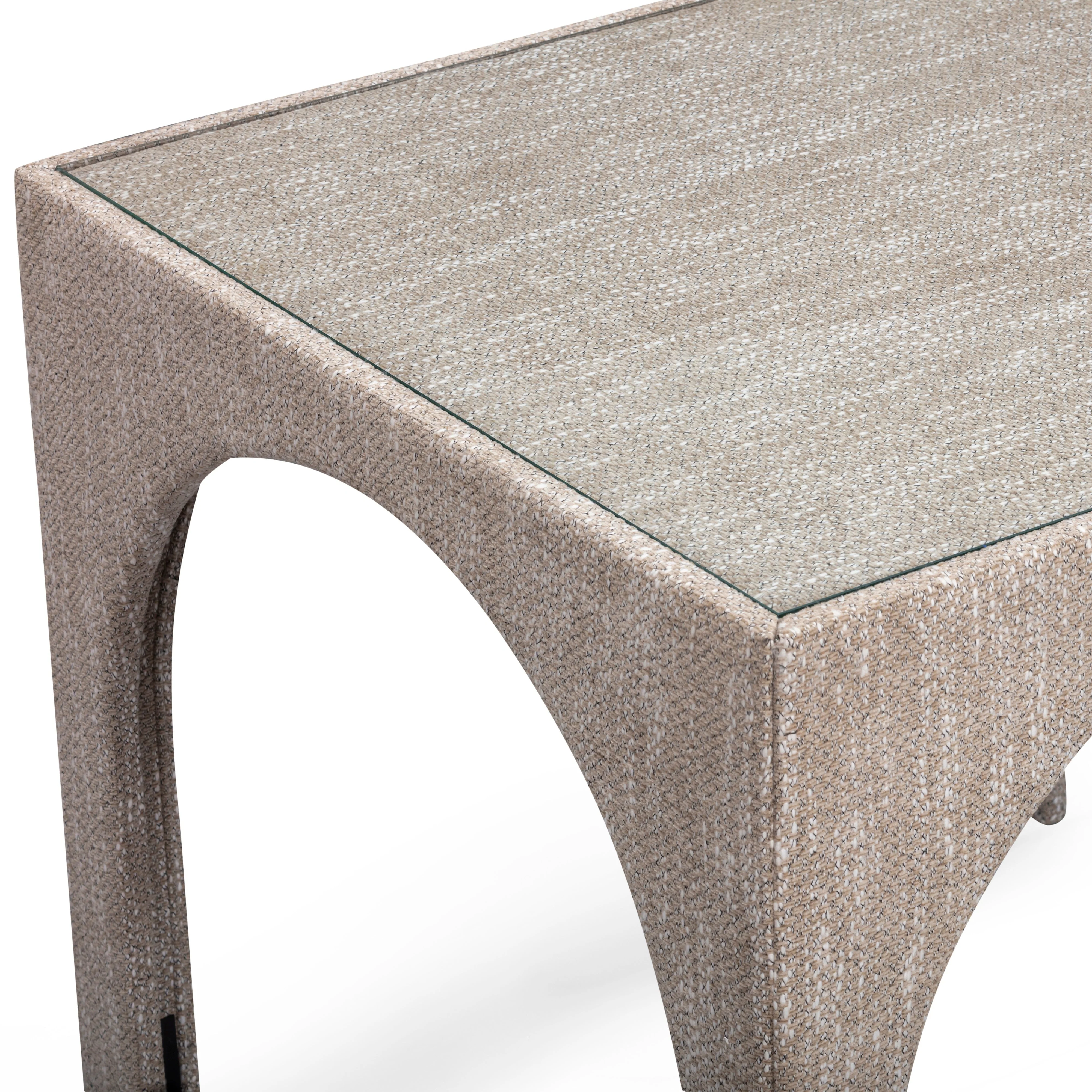 Tomlin Performance Chenille Game Table and Two Ottomans Set - Image 29