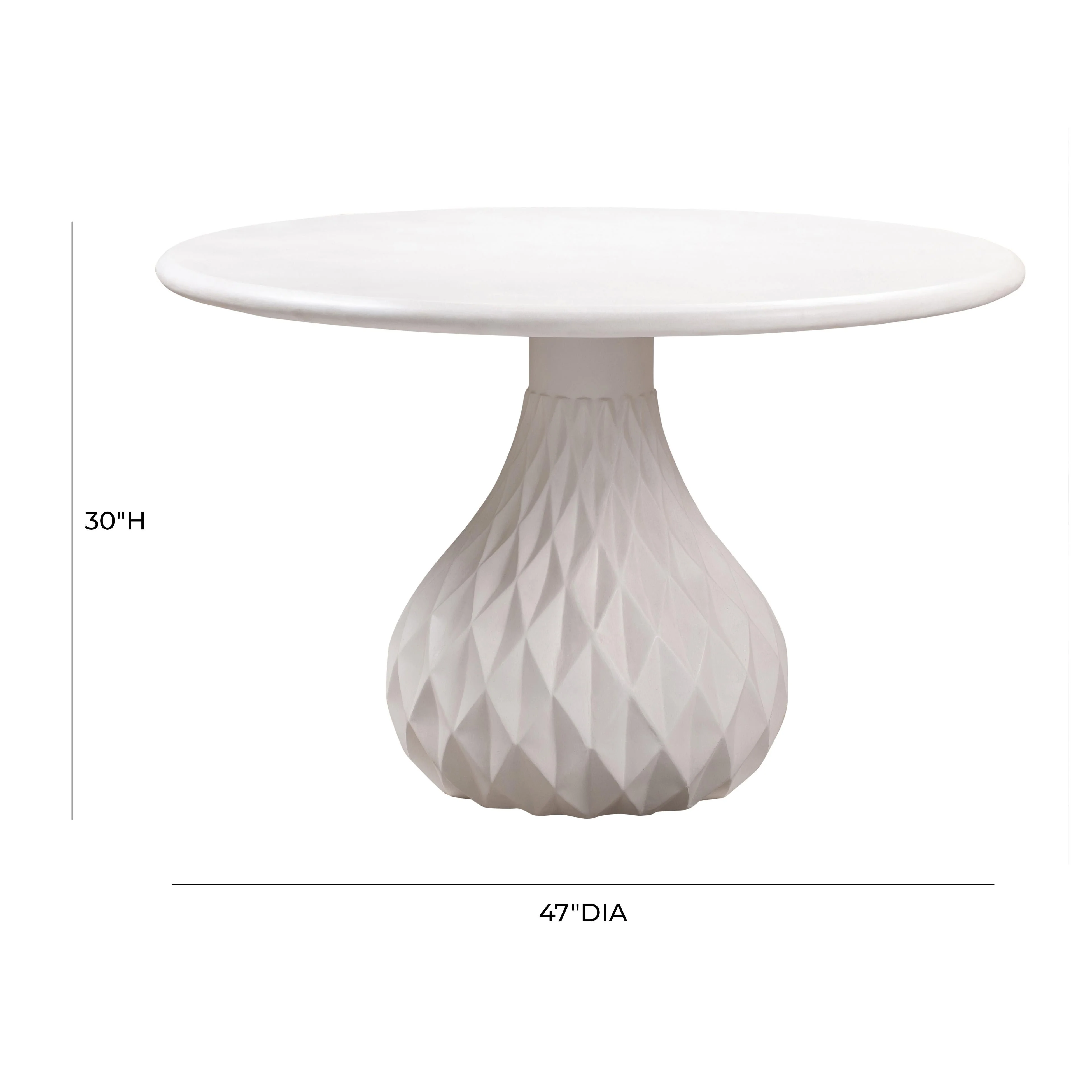 Tulum Ivory Concrete Dining Table - Image 6