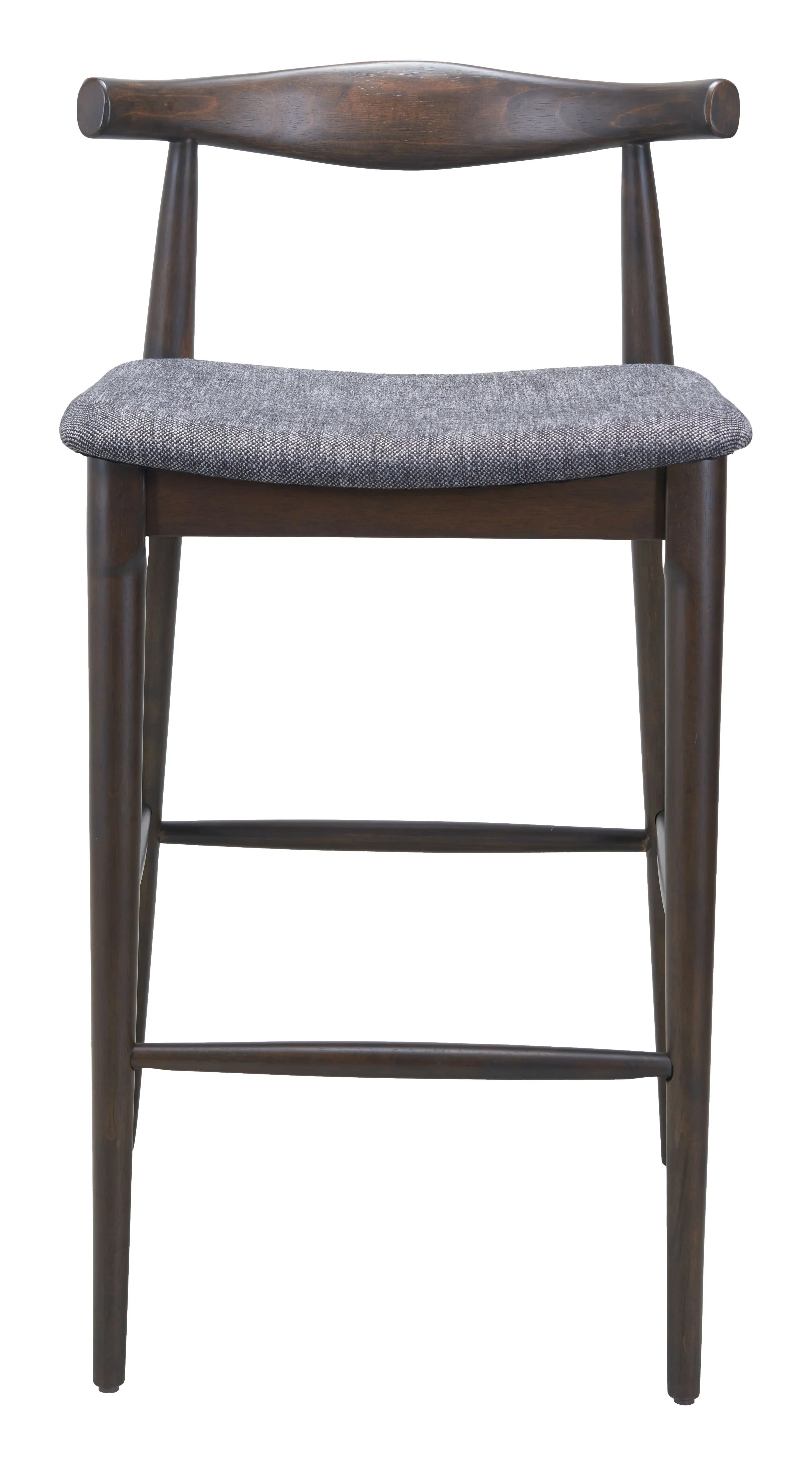Tuzka Barstool (Set of 2) Gray & Espresso - Image 3