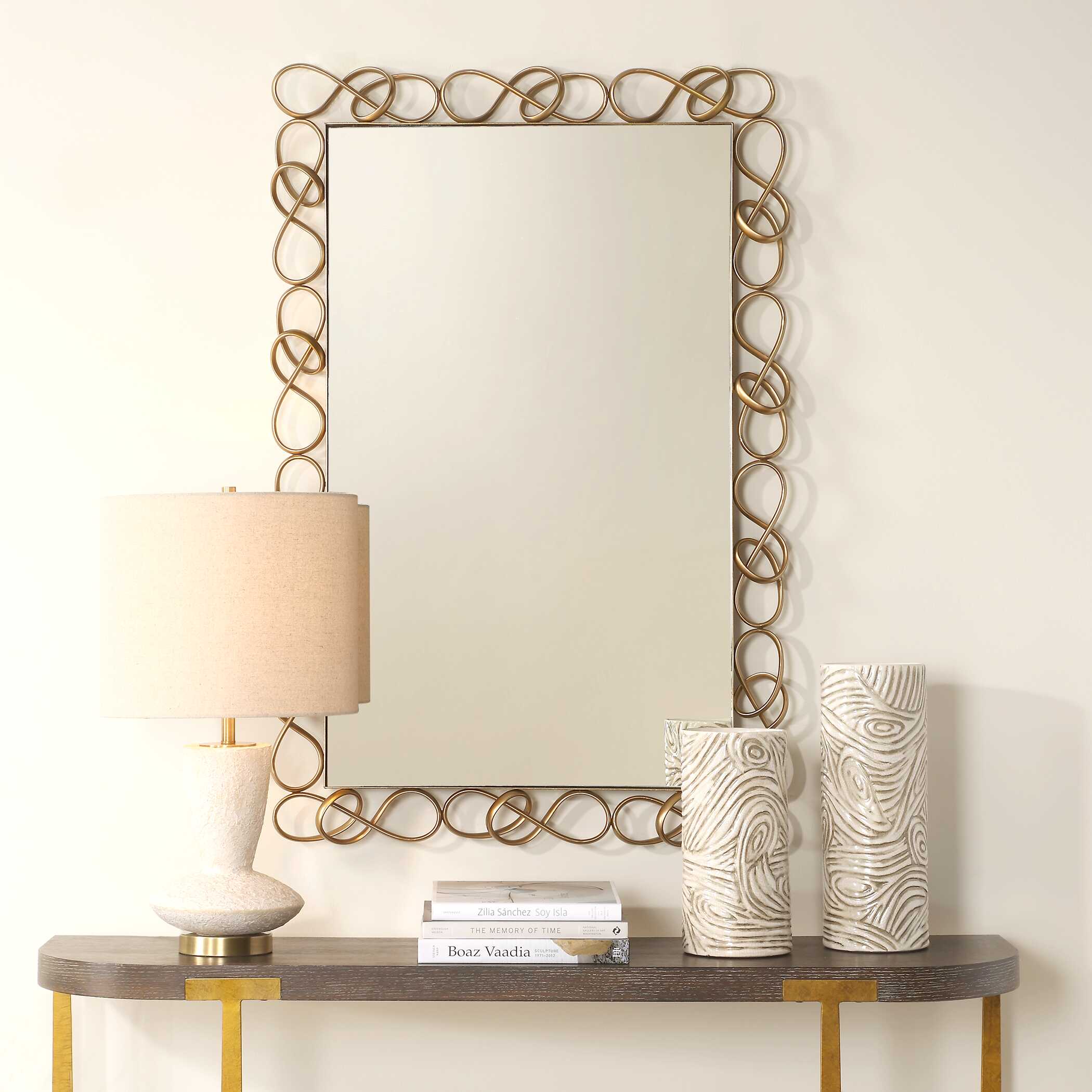 Twist It Antique Brass Mirror - Image 2