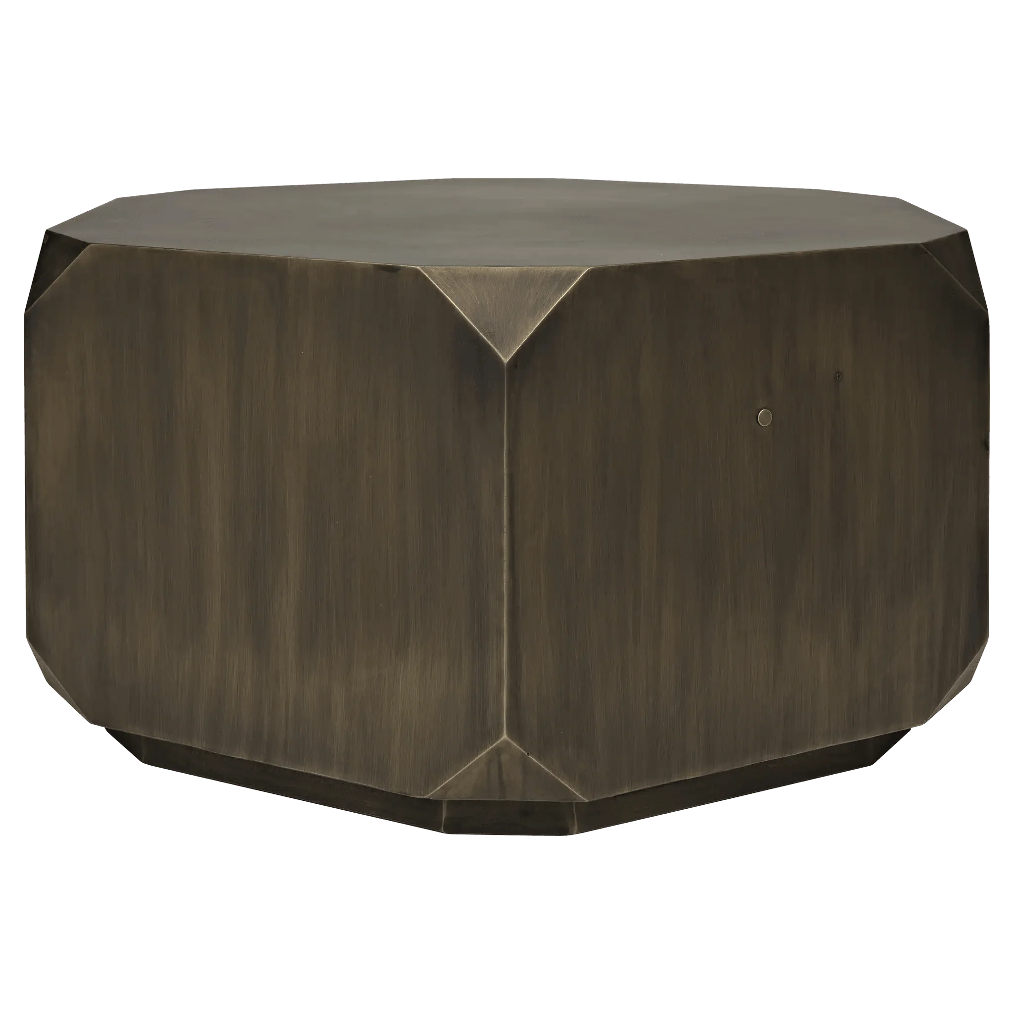 Tytus Coffee Table, Steel with Aged Brass Finish