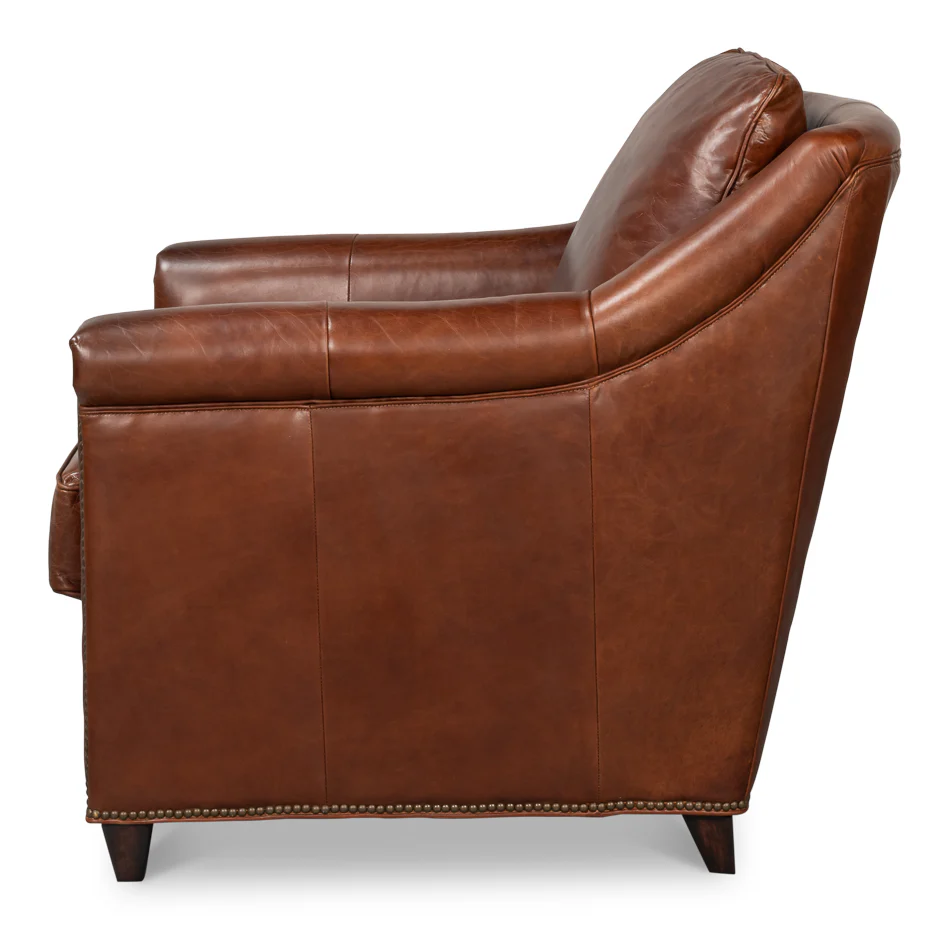 Vandike Arm Chair, Newark Brown - Image 3
