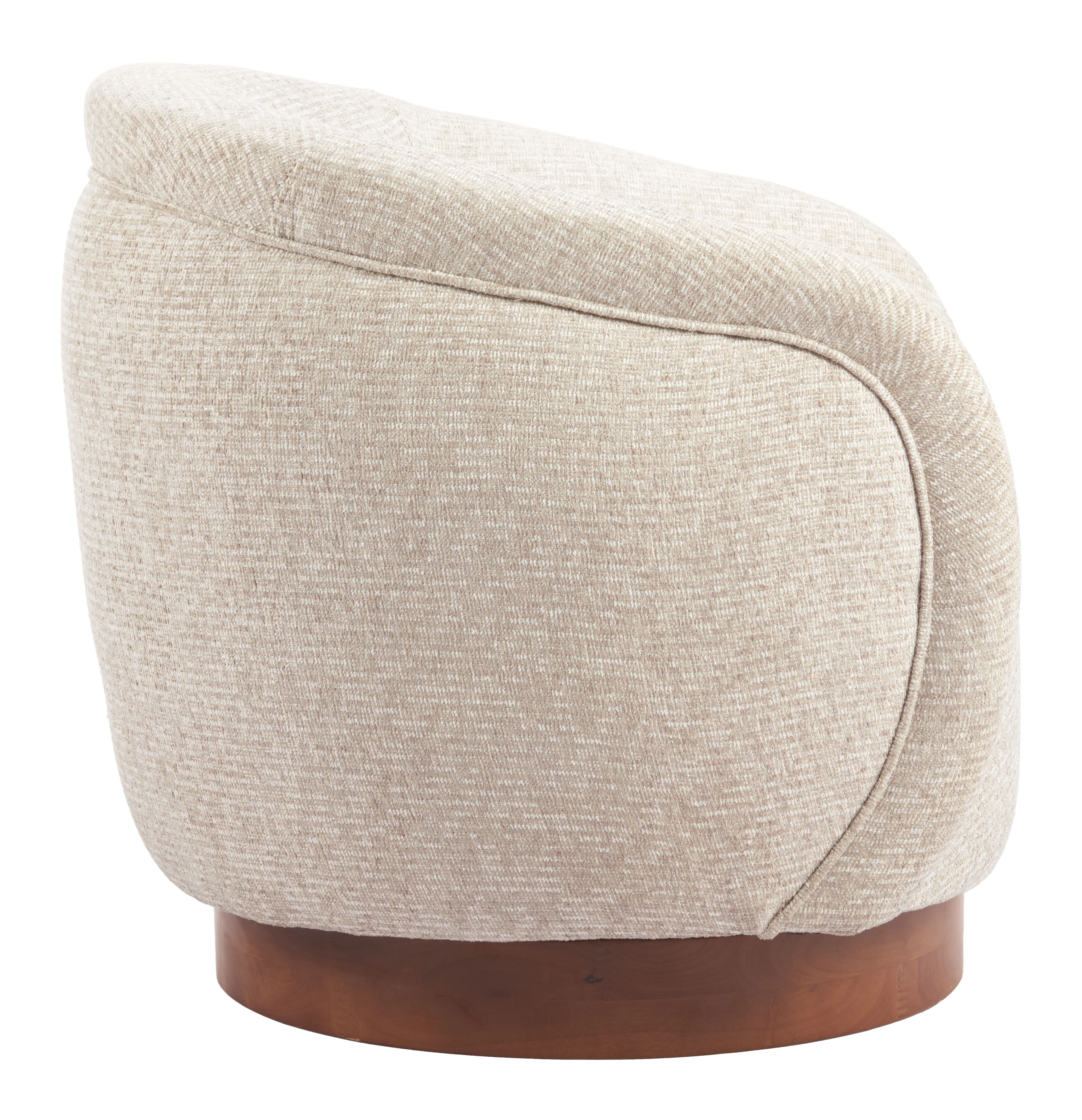 Vinta Swivel Chair Beige - Image 2