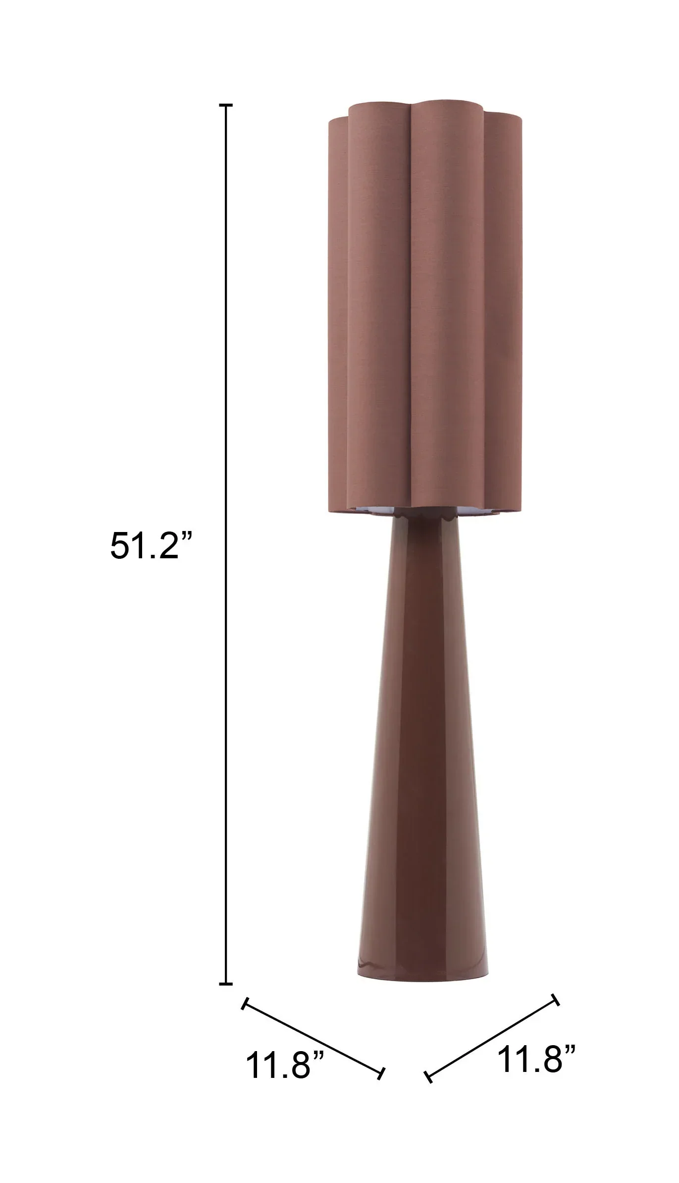 Violet Floor Lamp Brown - Image 4