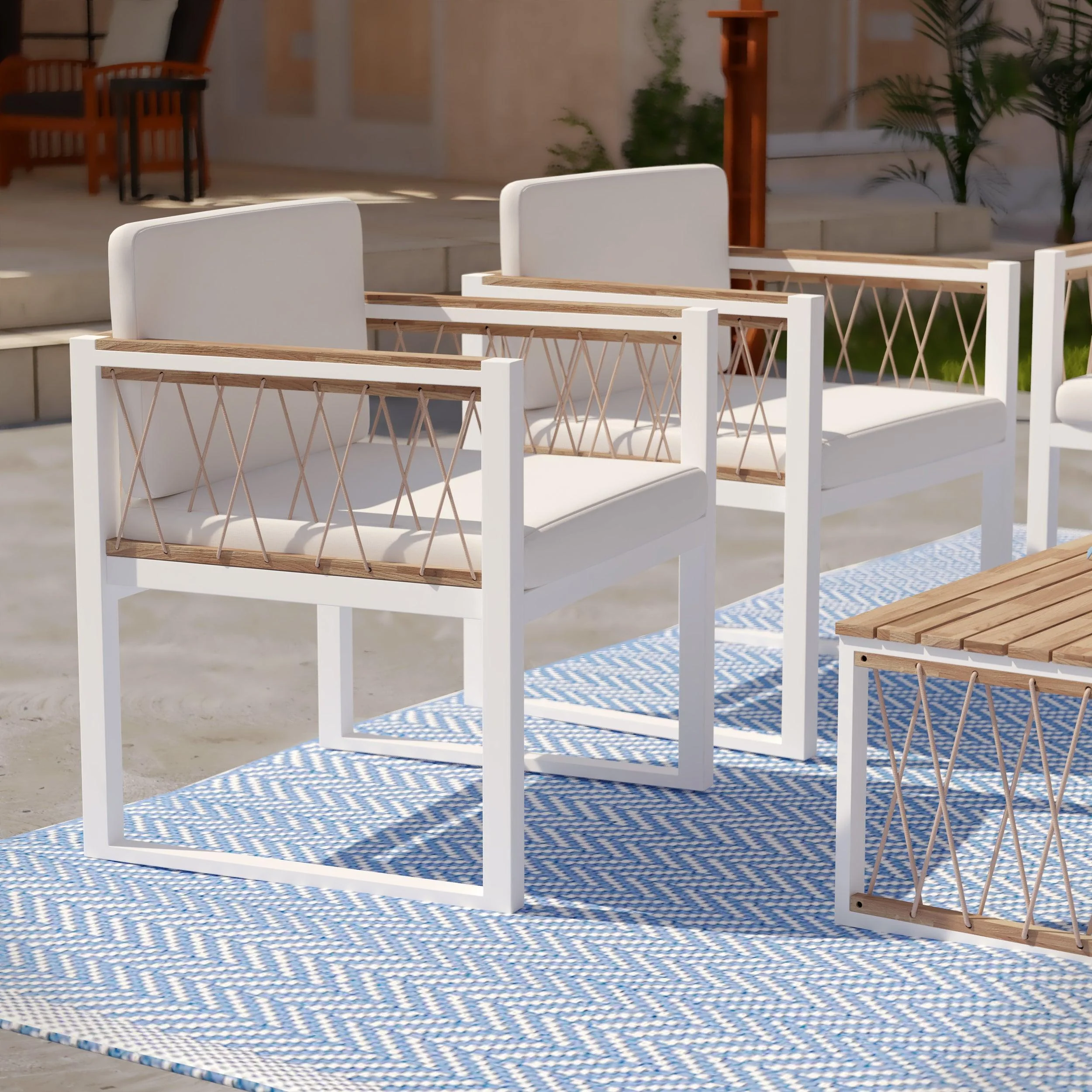 Wallmond Cushioned Outdoor Chairs – 2pc Set - Image 4