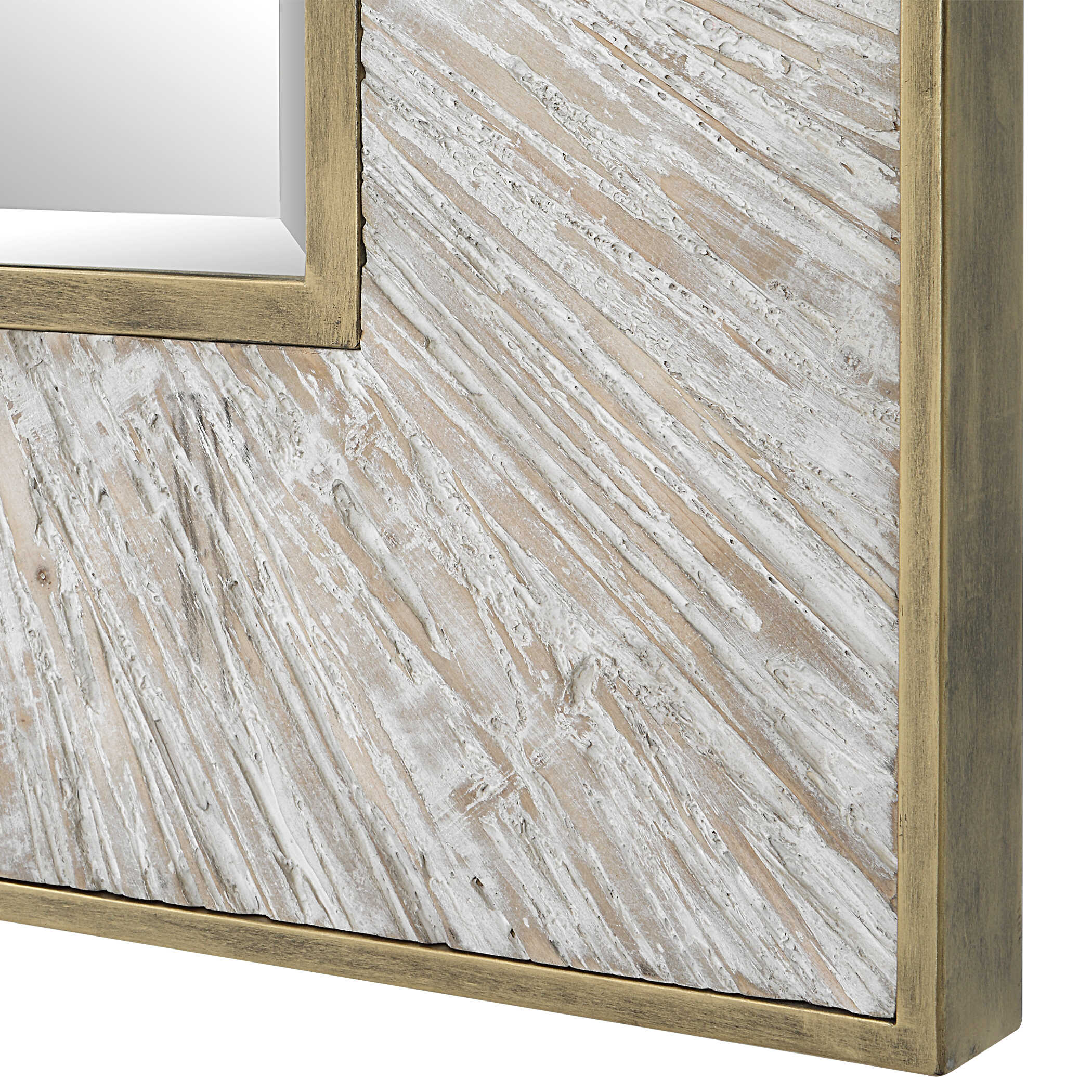 Wharton Whitewashed Square Mirror - Image 6