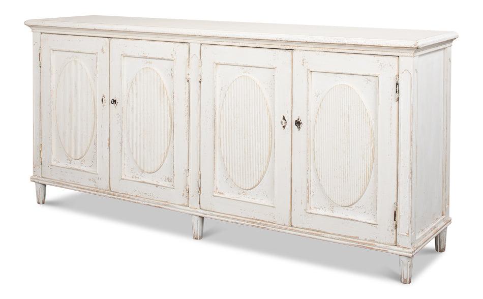 Whitewash Ribbon Sideboard