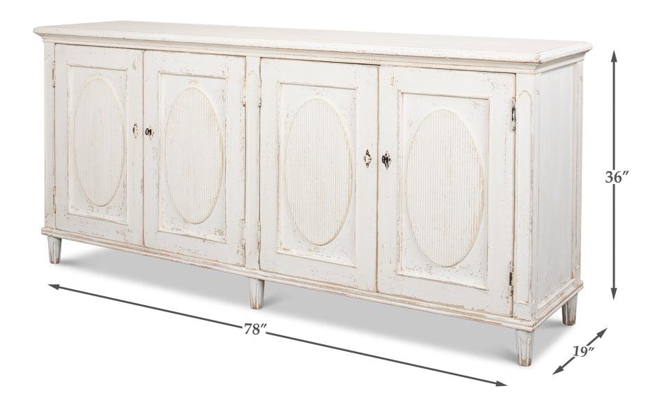 Whitewash Ribbon Sideboard - Image 7