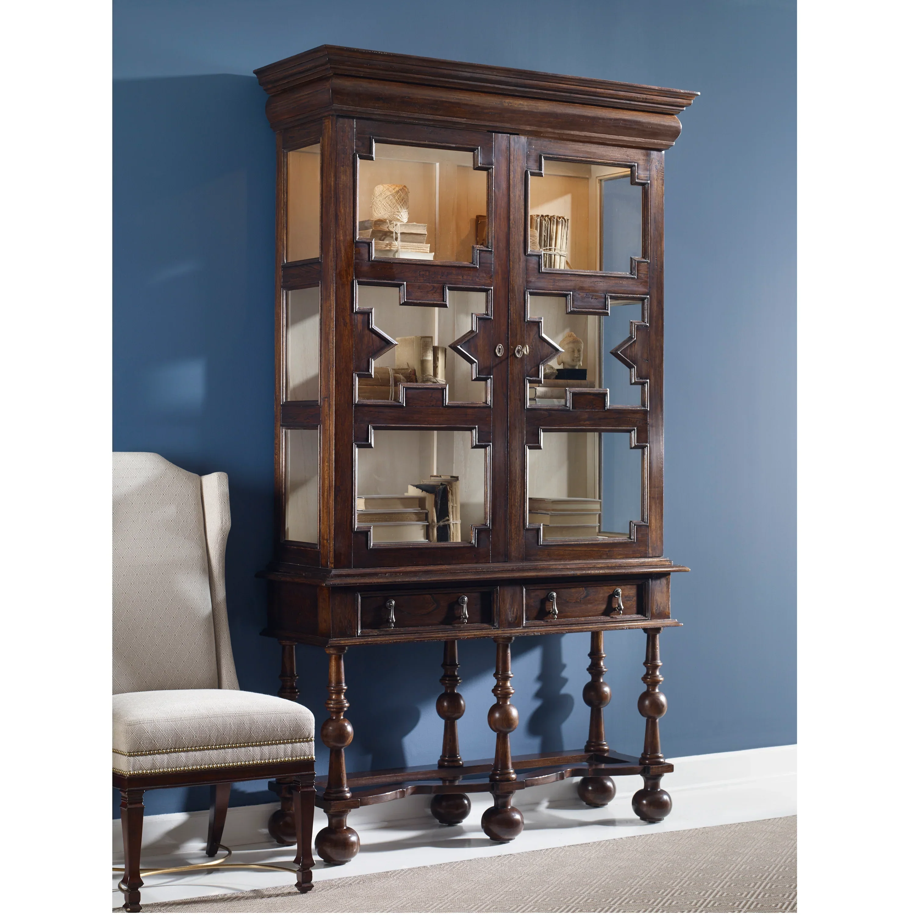 William & Mary Tall Cabinet - Image 2
