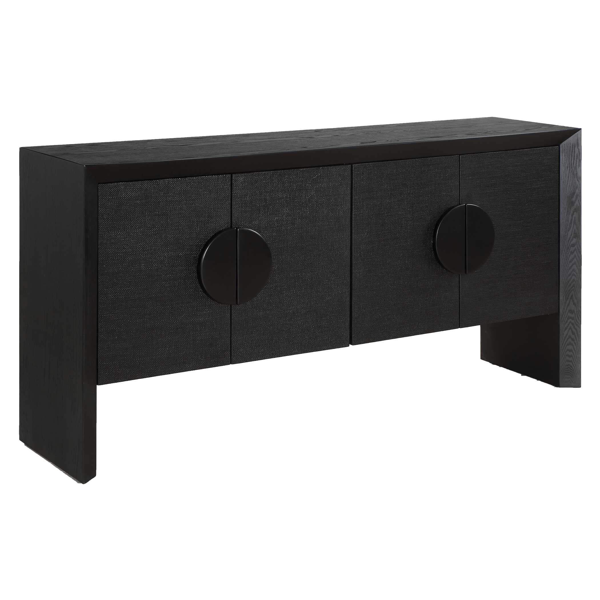 Williams Black 4 Door Cabinet - Image 5