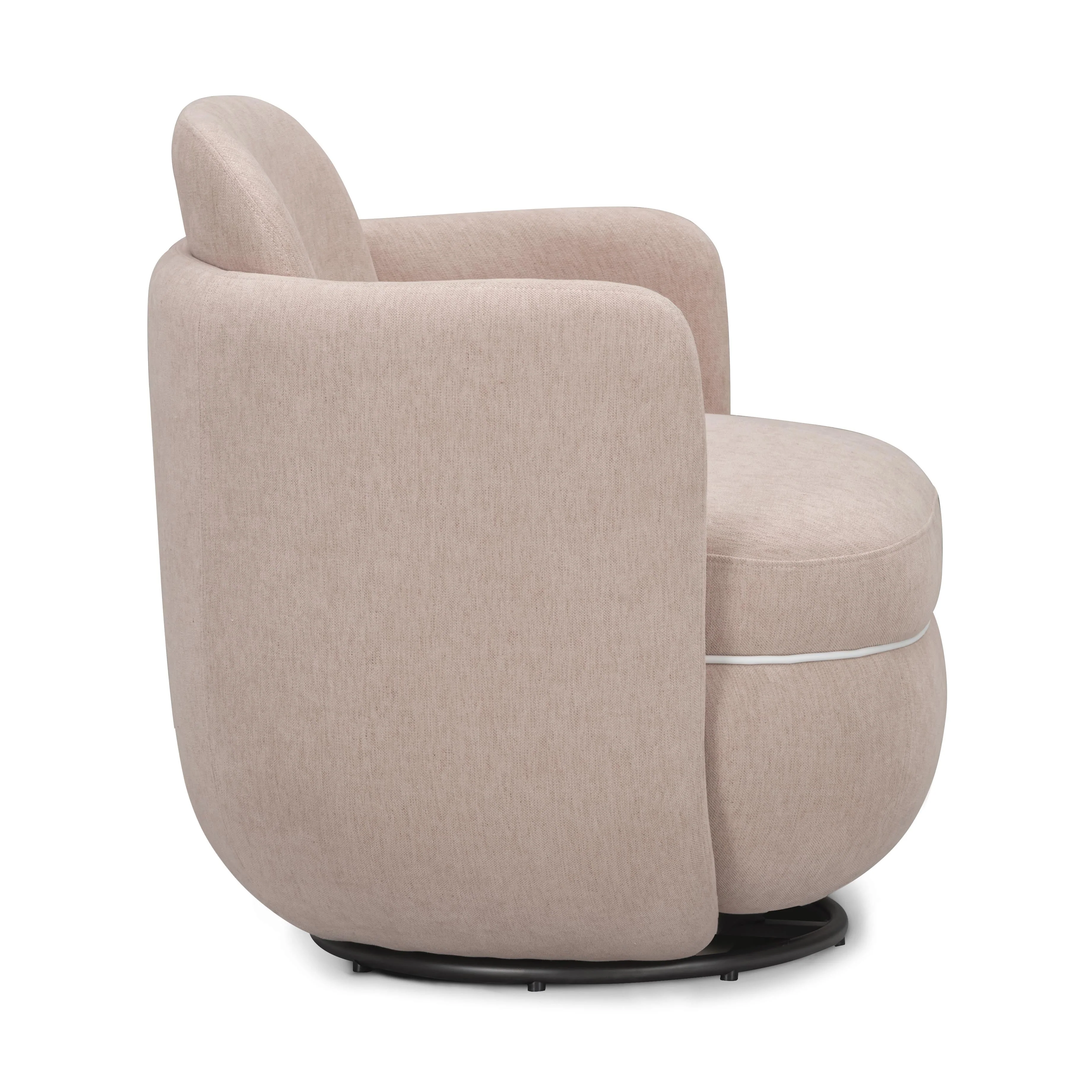 Wolfie Performance Chenille Swivel Accent Chair - Image 4