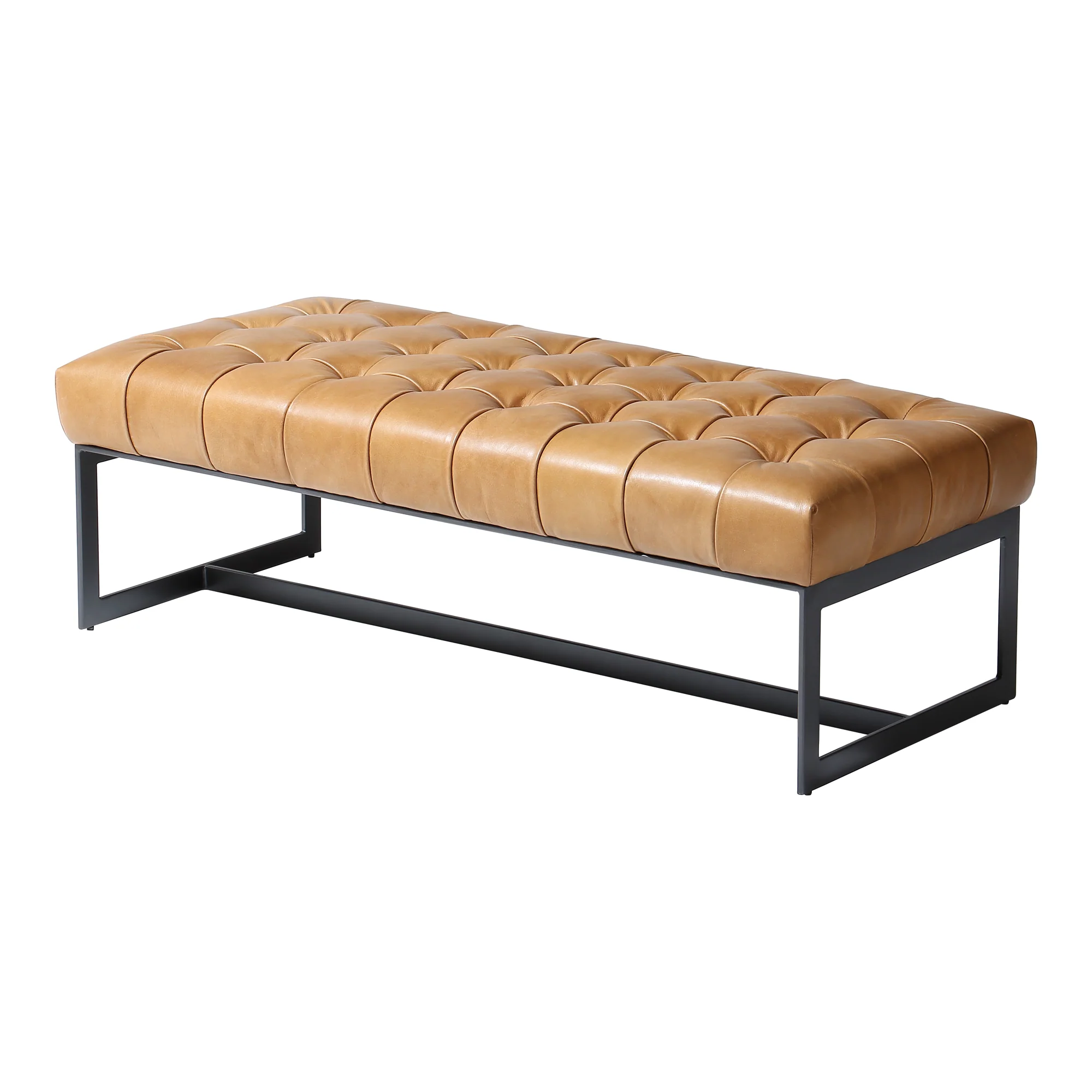 Wyatt Leather Bench Tan - Image 3