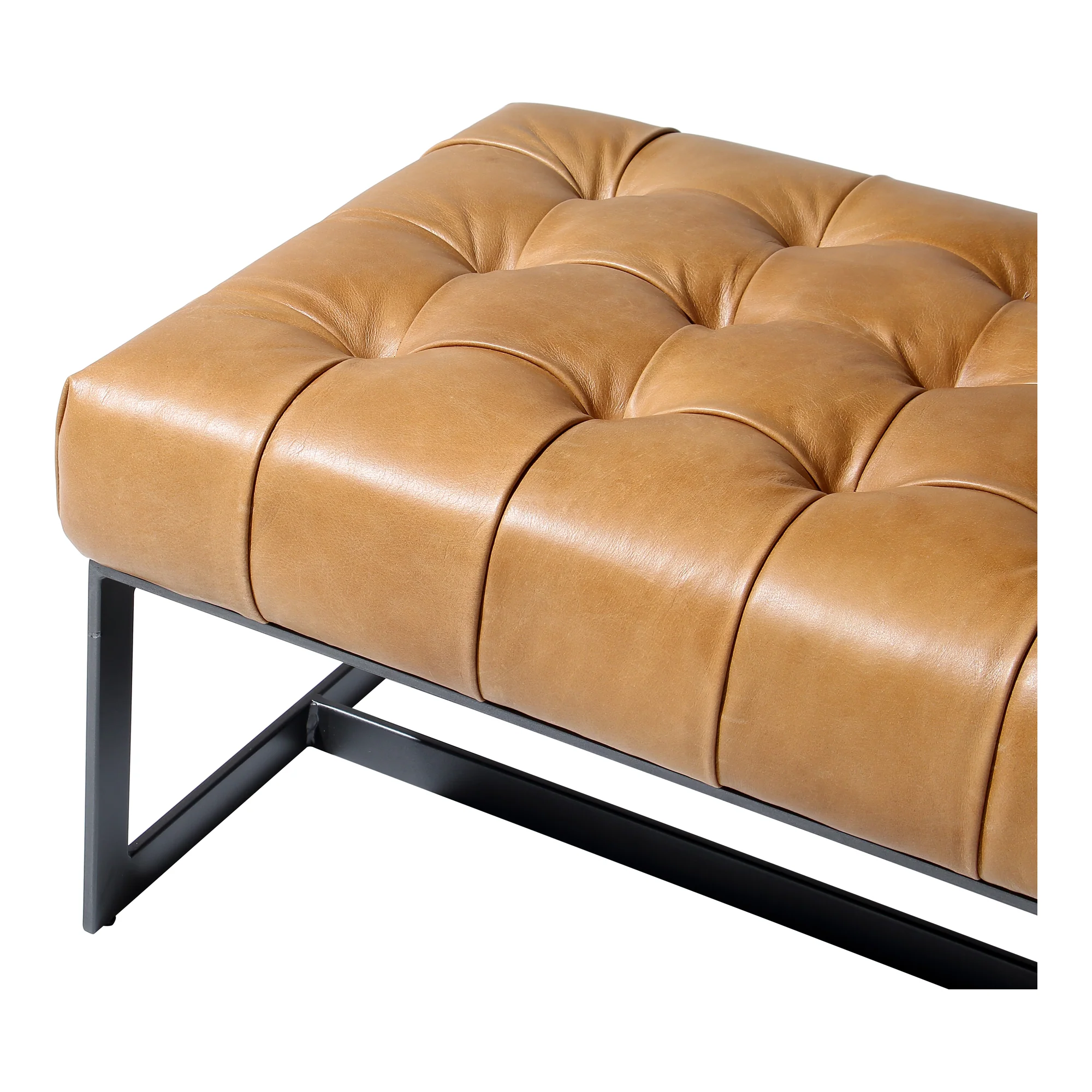 Wyatt Leather Bench Tan - Image 6