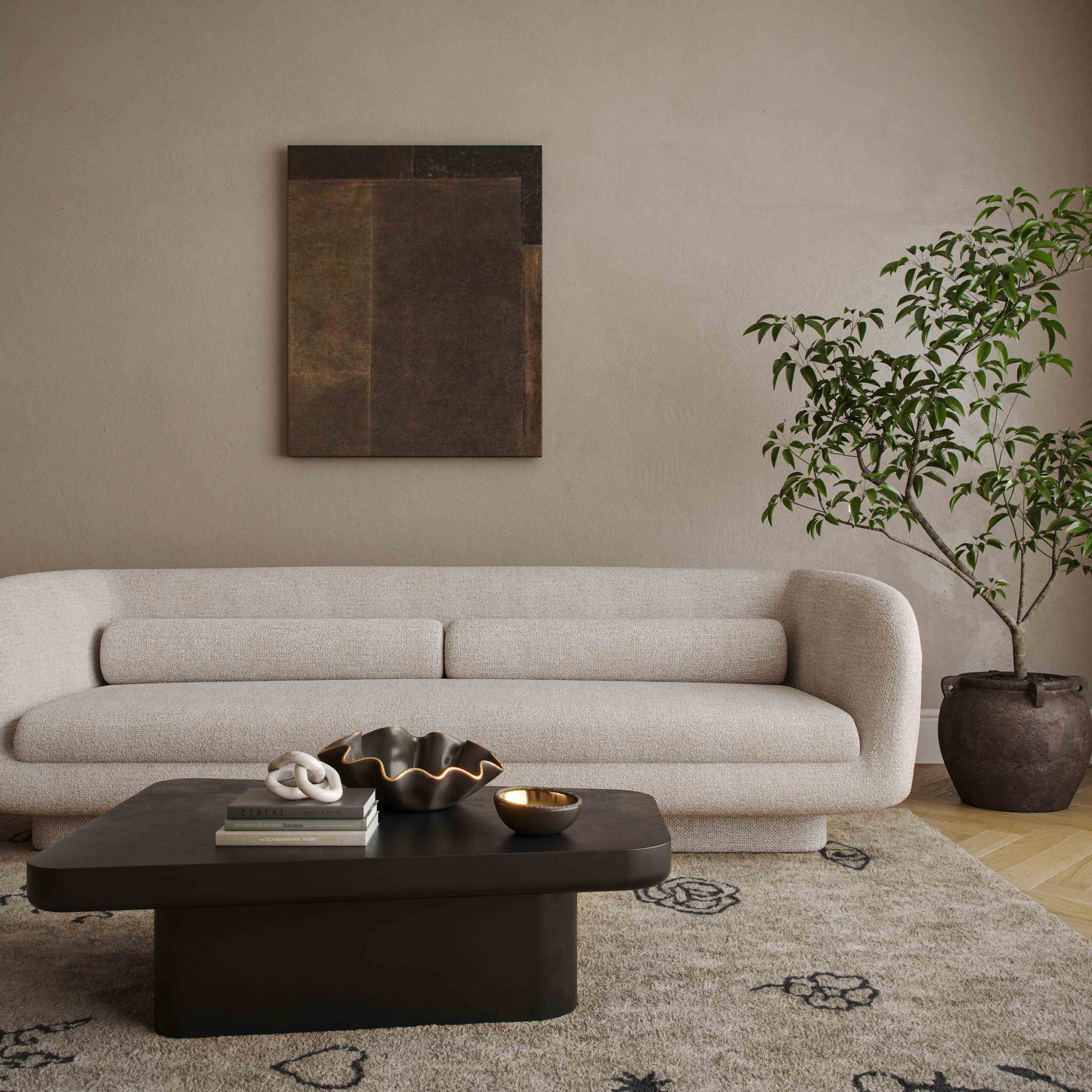 Yoko Black Coffee Table (31.5"-38.6") - Image 2