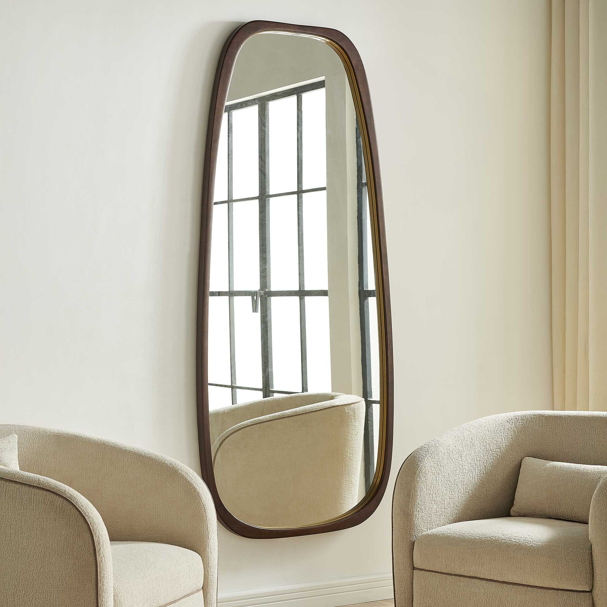 Zachari Asymmetrical Tall Mirror - Image 2