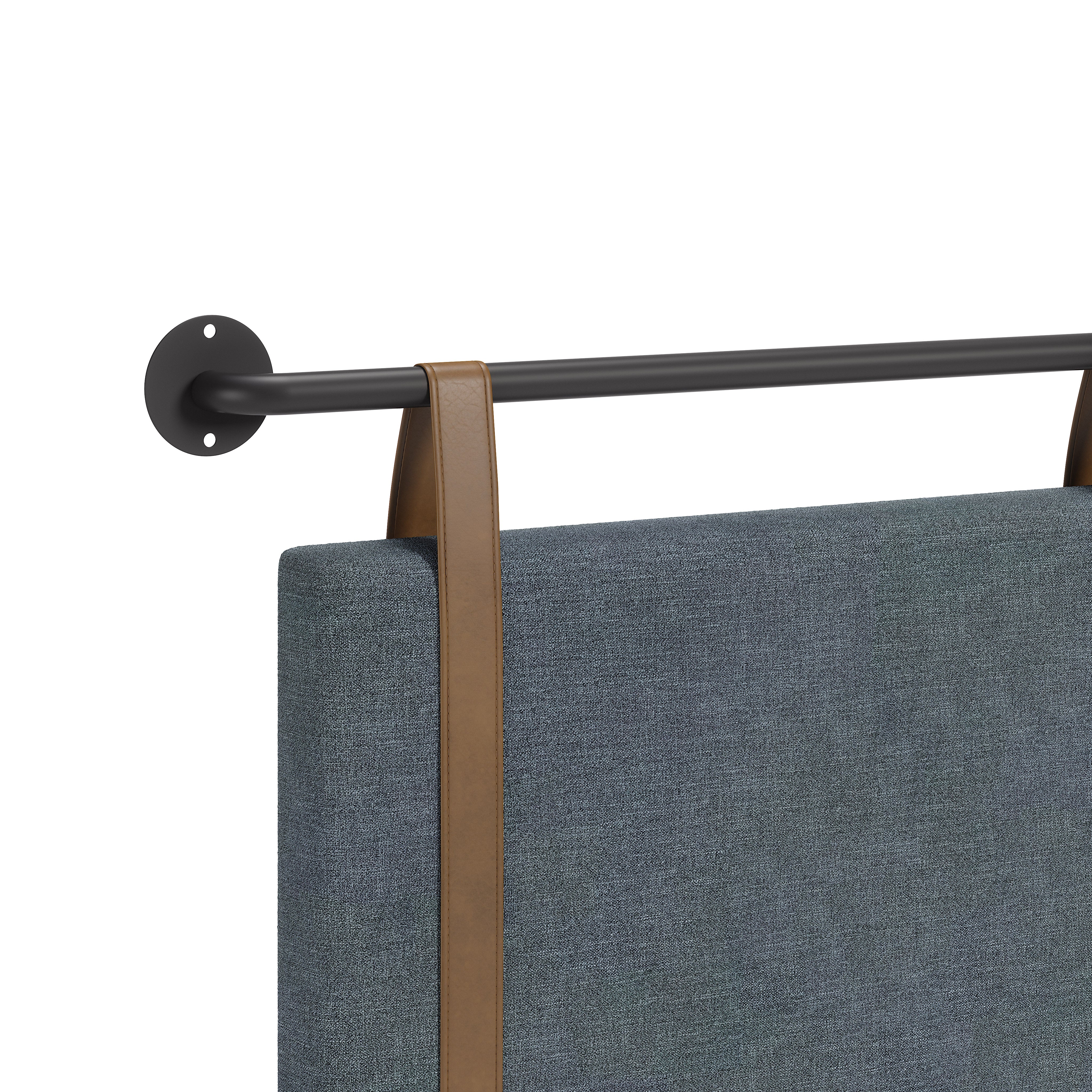 Zeva Floating Queen Headboard Gray - Image 6